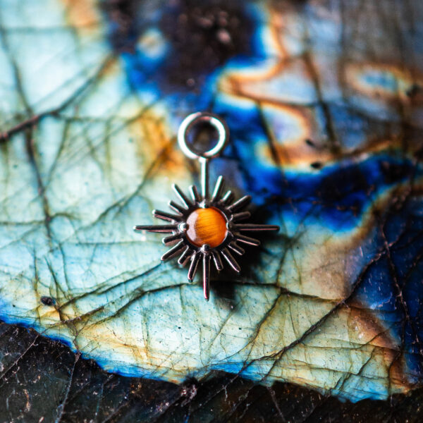 Charm Argenté Ignis Tiger Eye