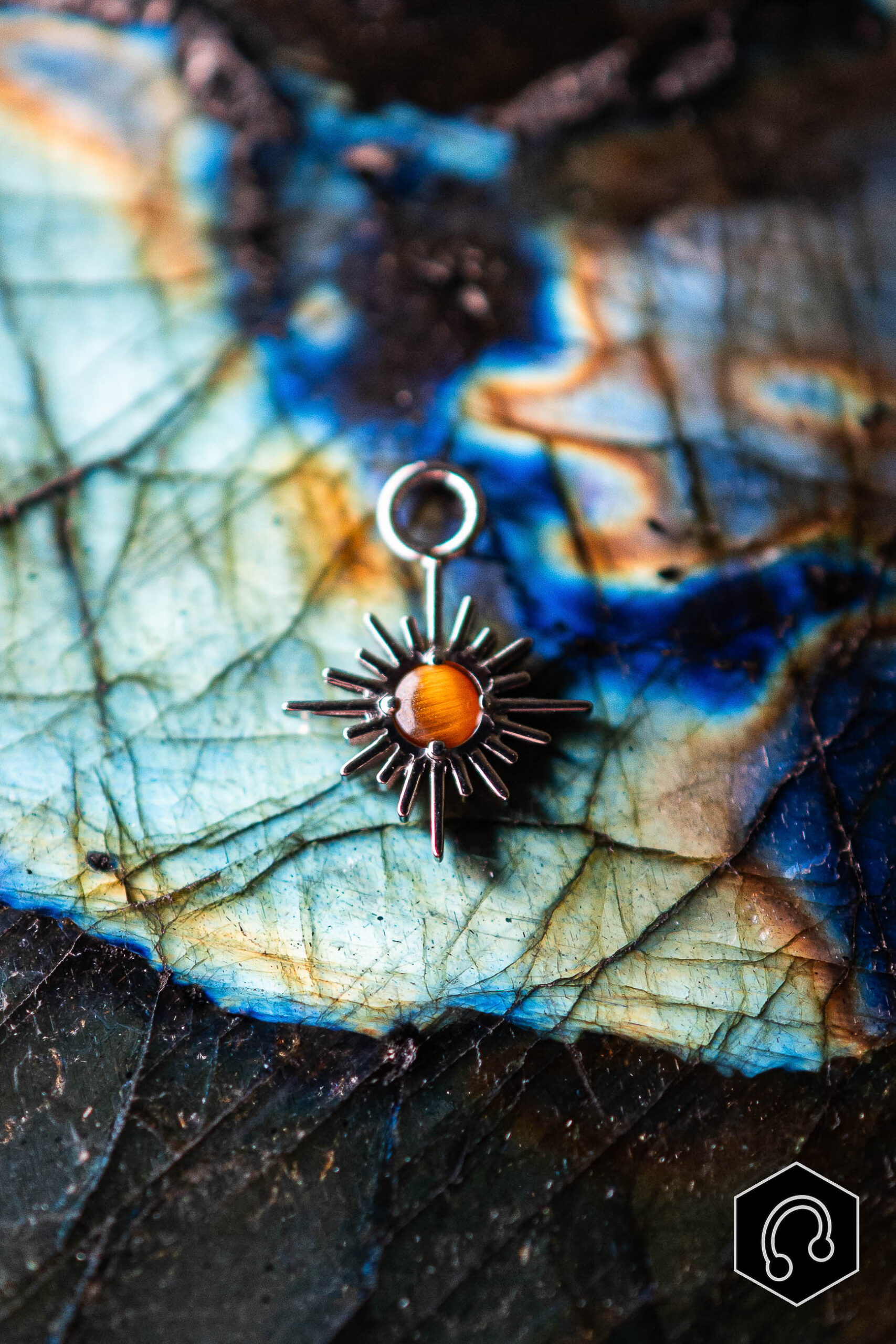 Charm Argenté Ignis Tiger Eye