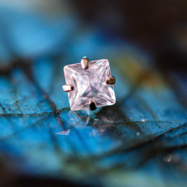 Strass Titane argenté Crystal Square