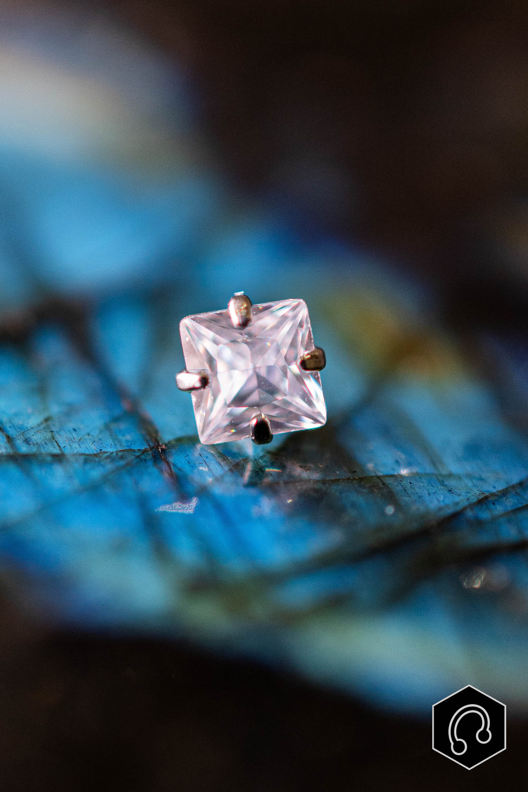 Strass Titane argenté Crystal Square