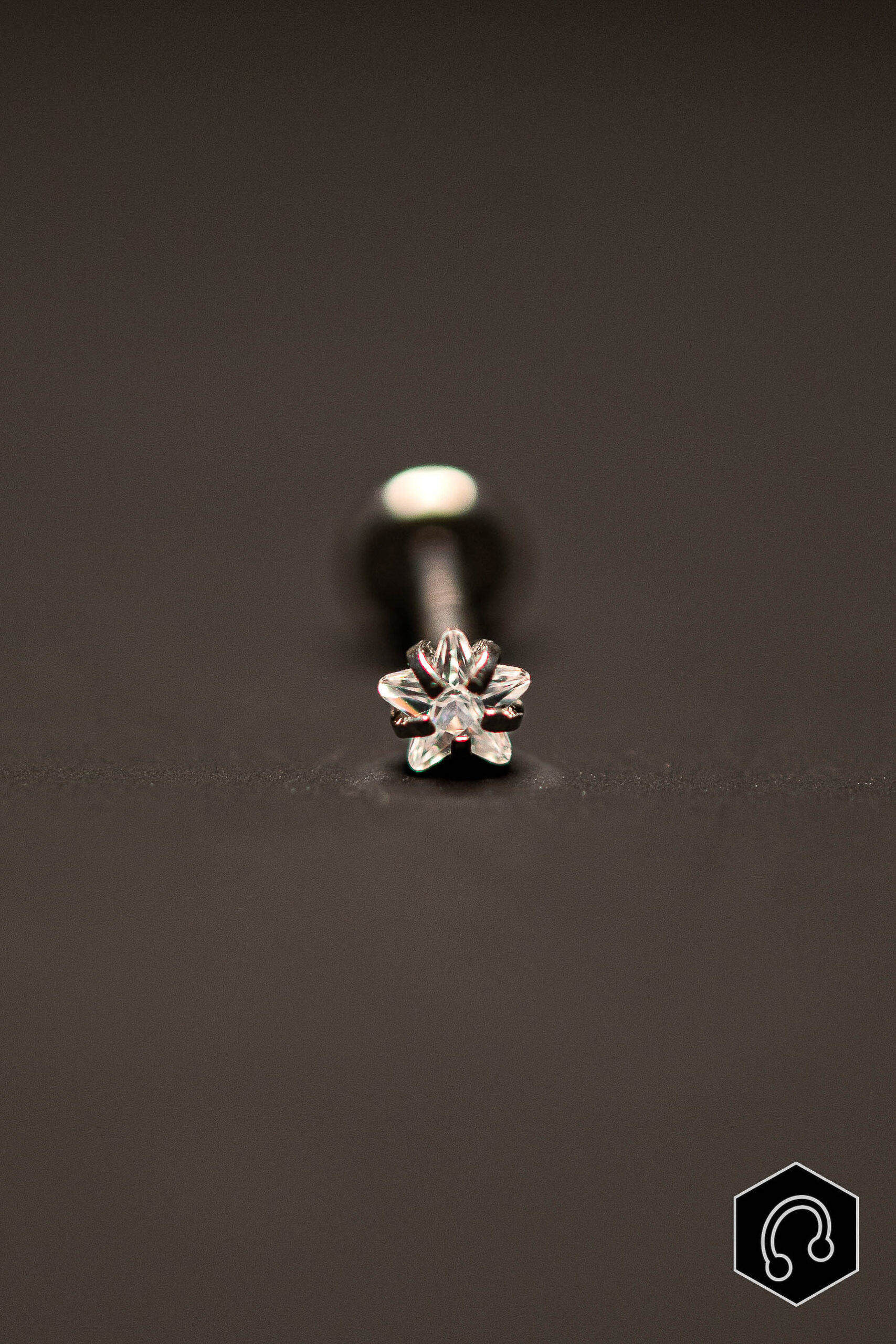 Strass titane argenté Starflower