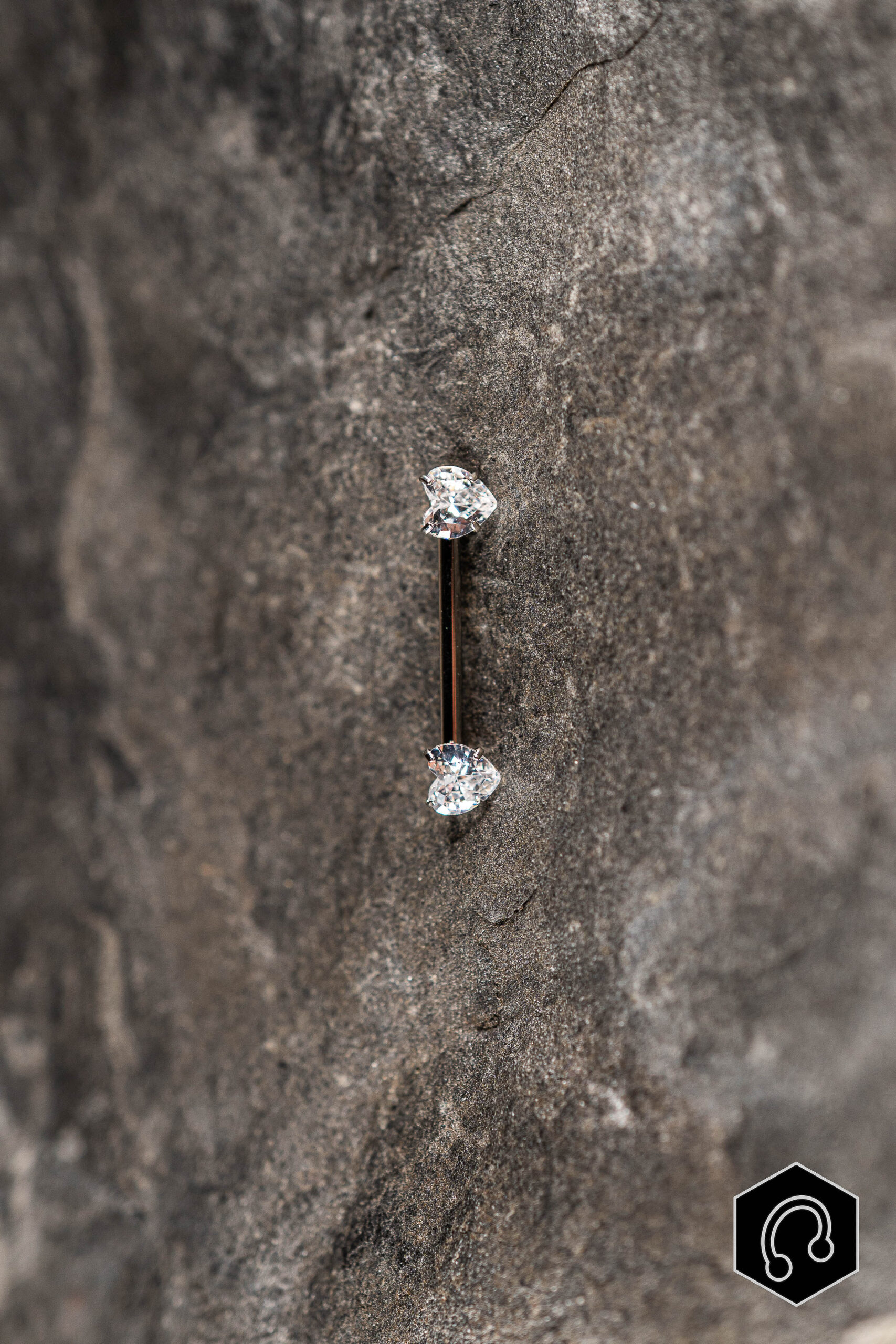 barre titane argenté Amore