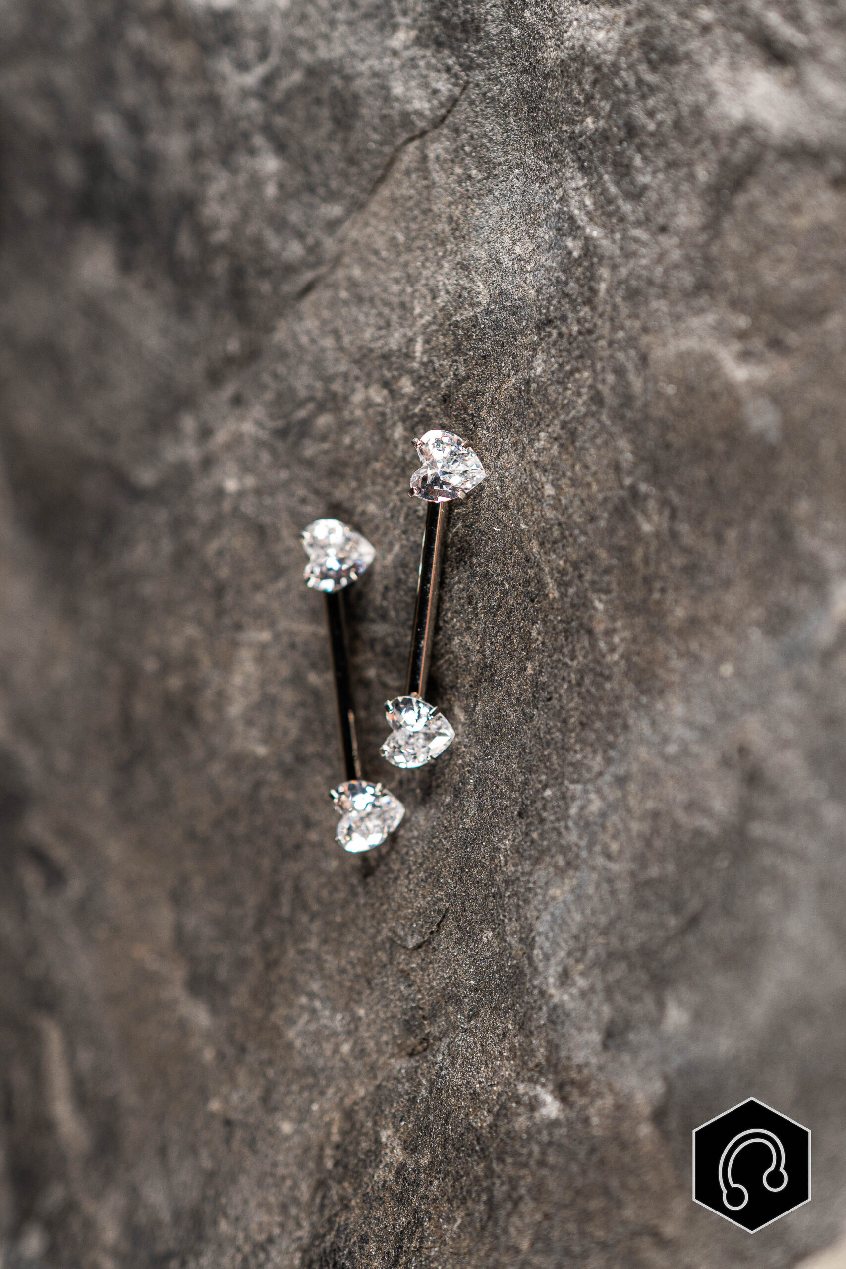 barre titane argenté Amore