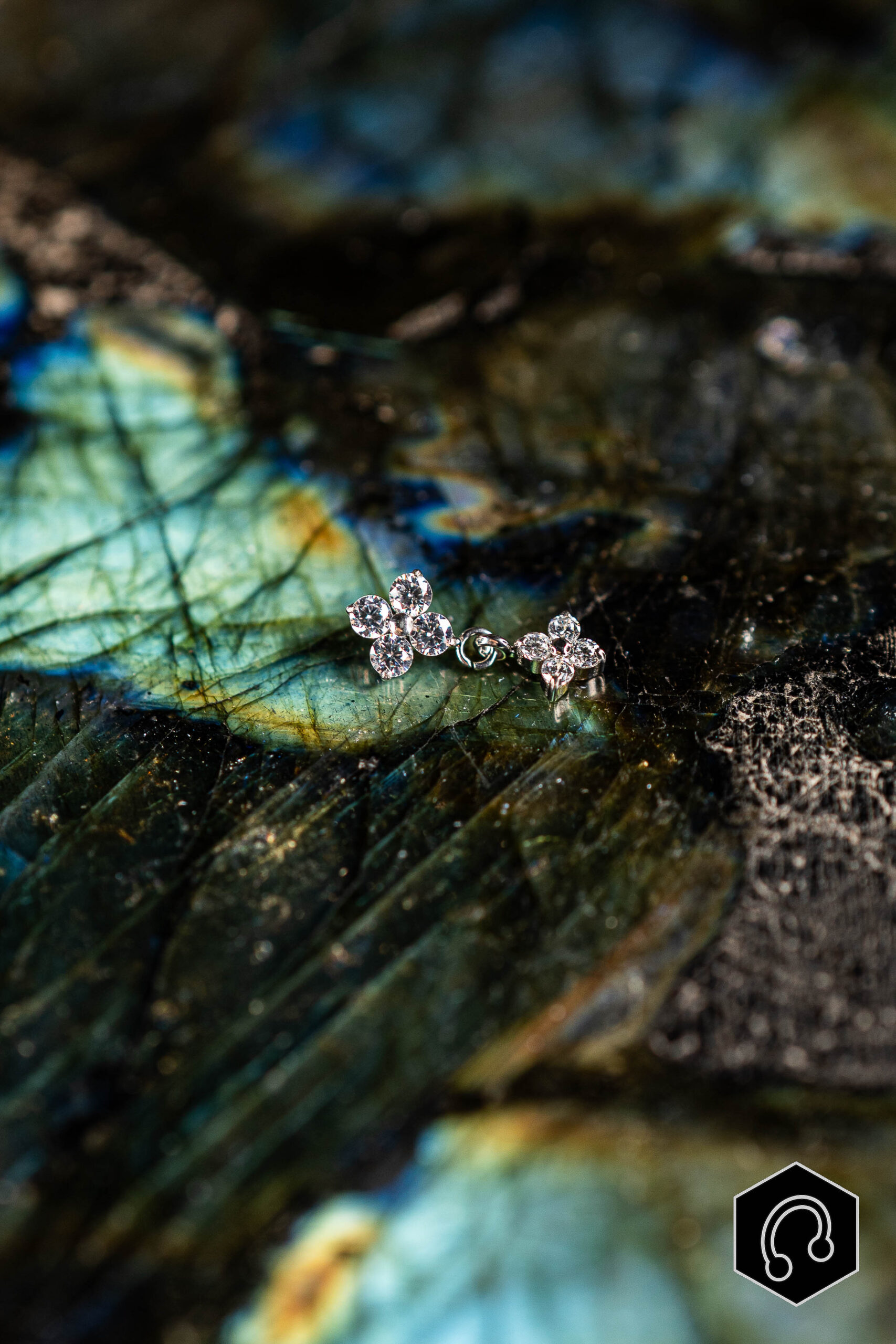 Labret Titane Argenté Lysandra