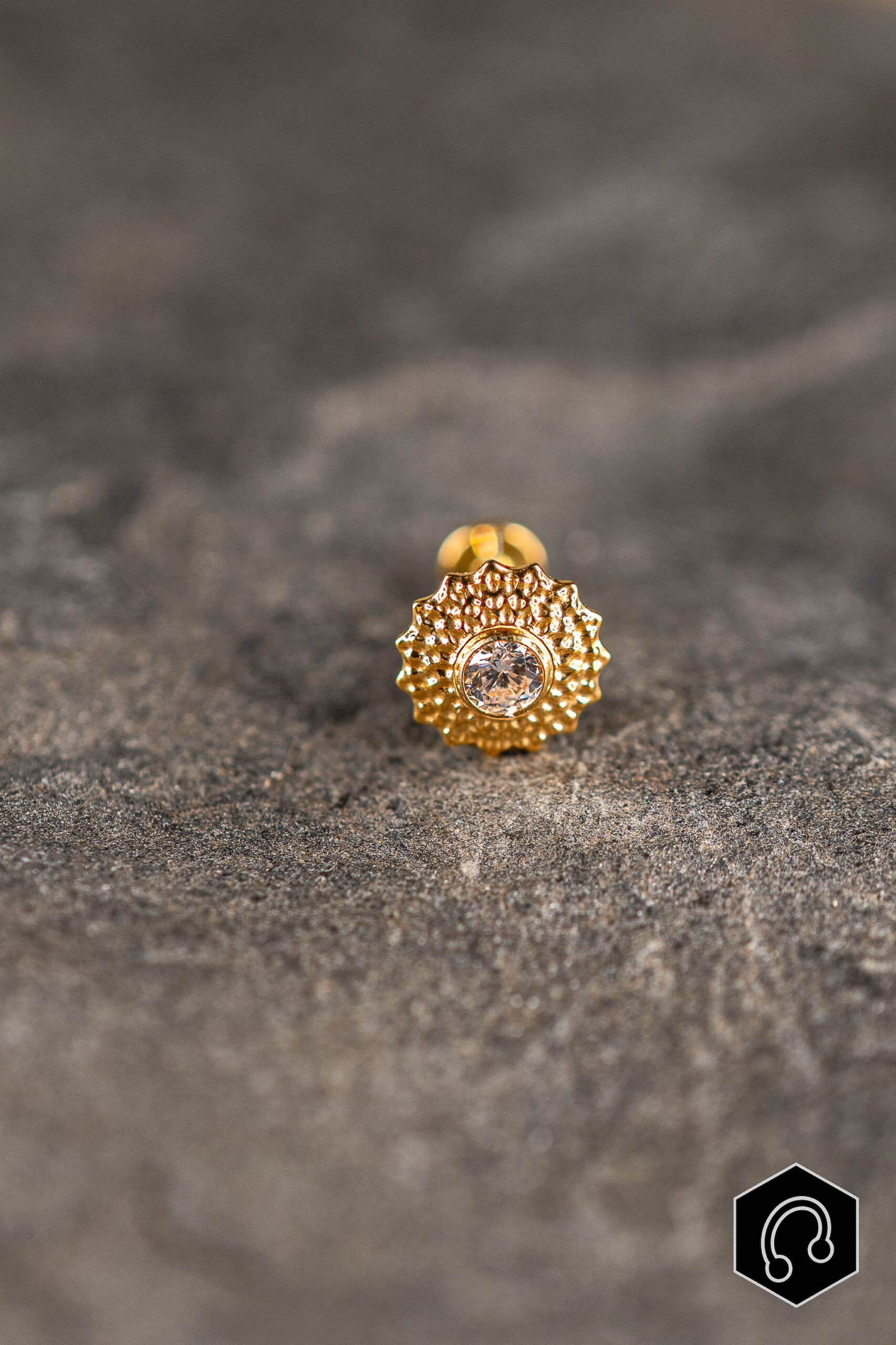 Labret Titane Doré Isadora