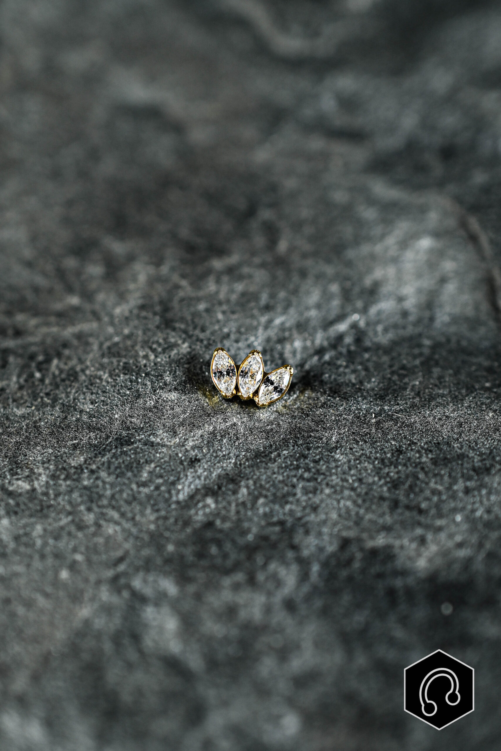 Labret Titane Doré Élégance Glow