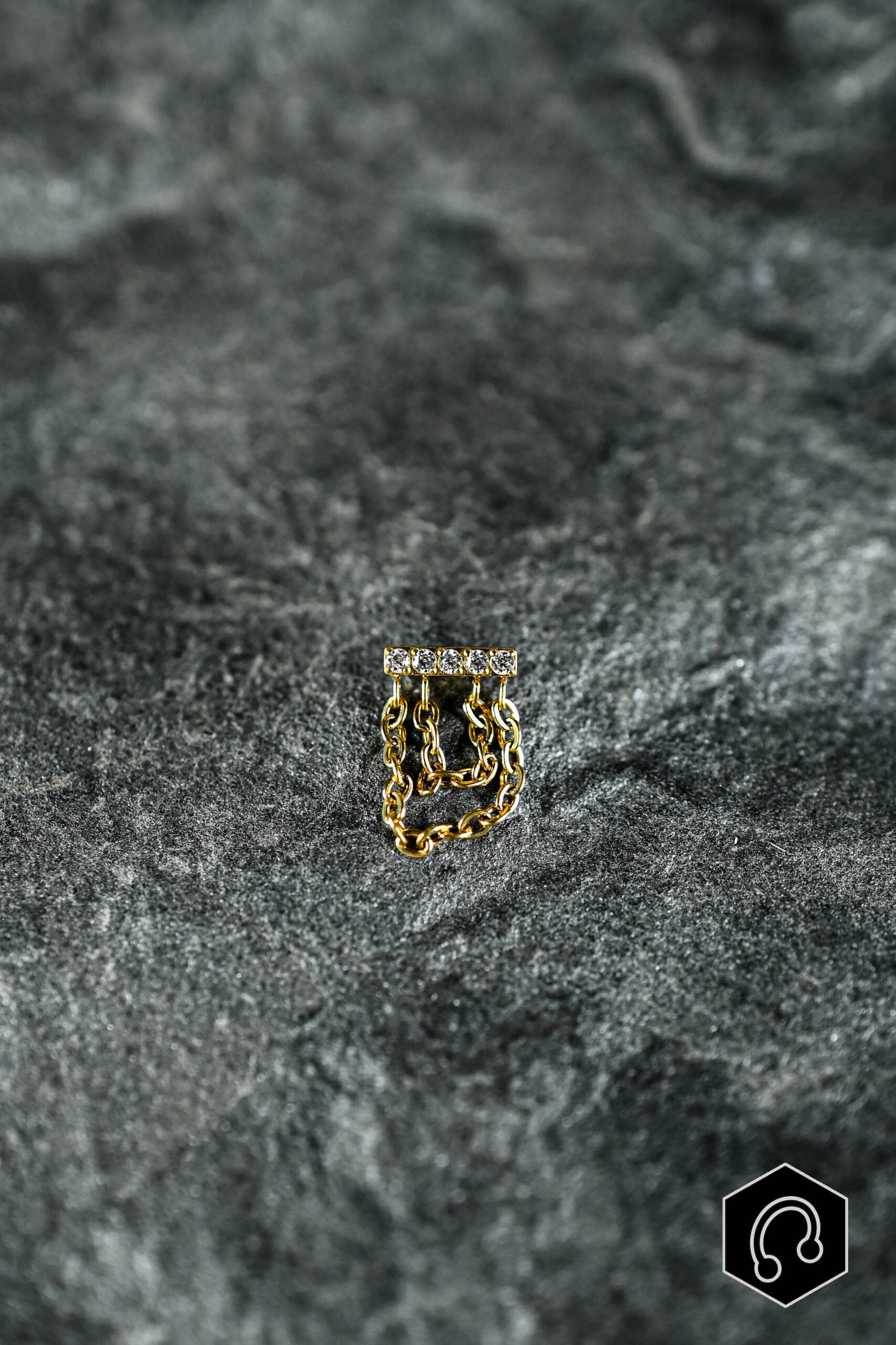 Labret Titane Doré Riot Chains