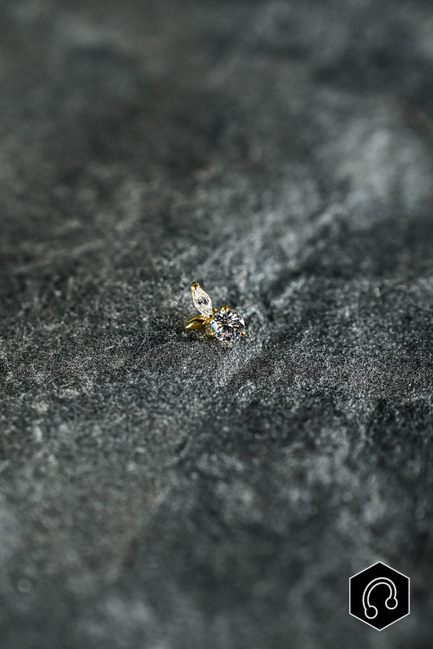 Labret Titane Doré Blossom