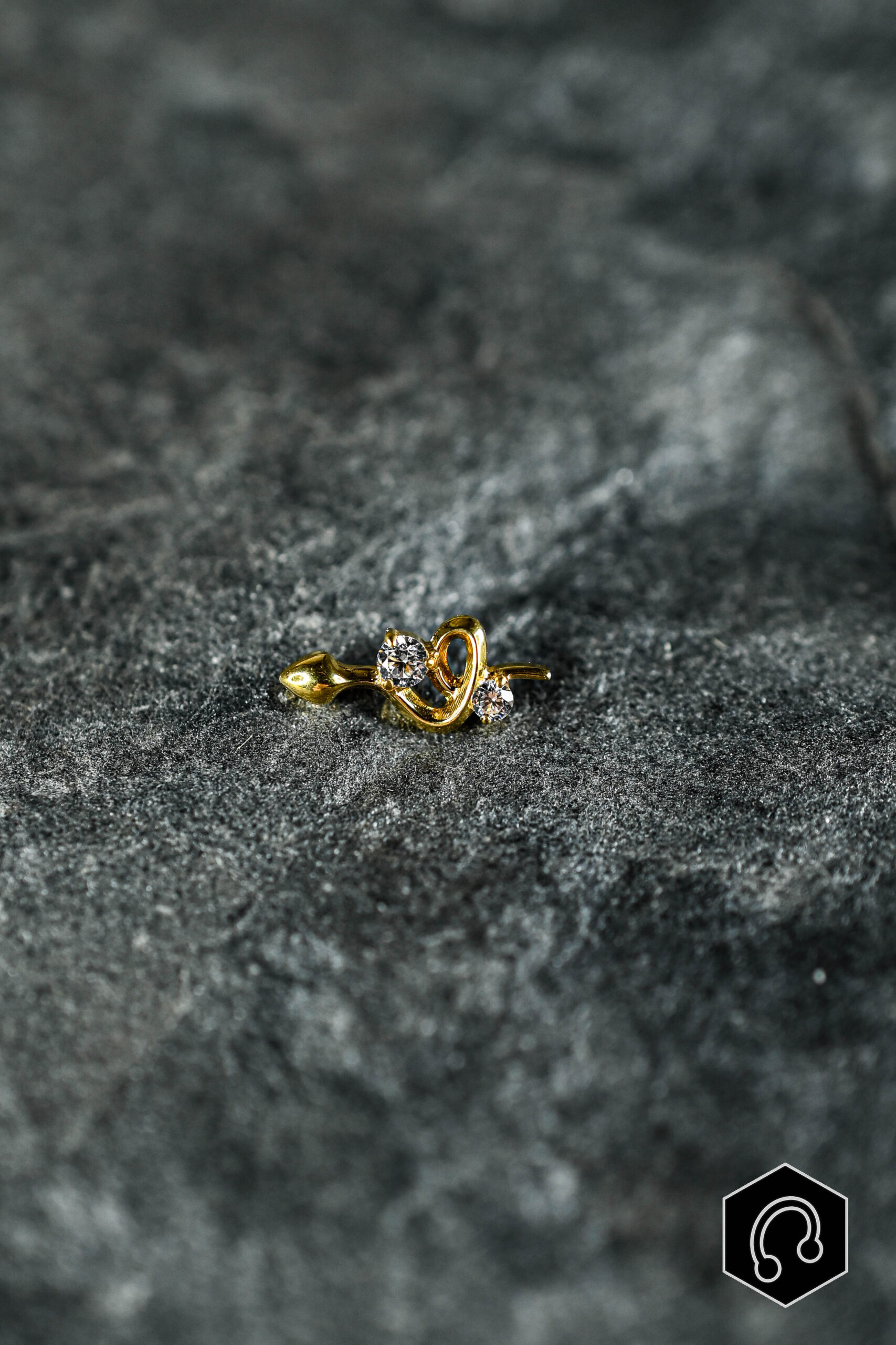 Labret Titane Doré Viperine