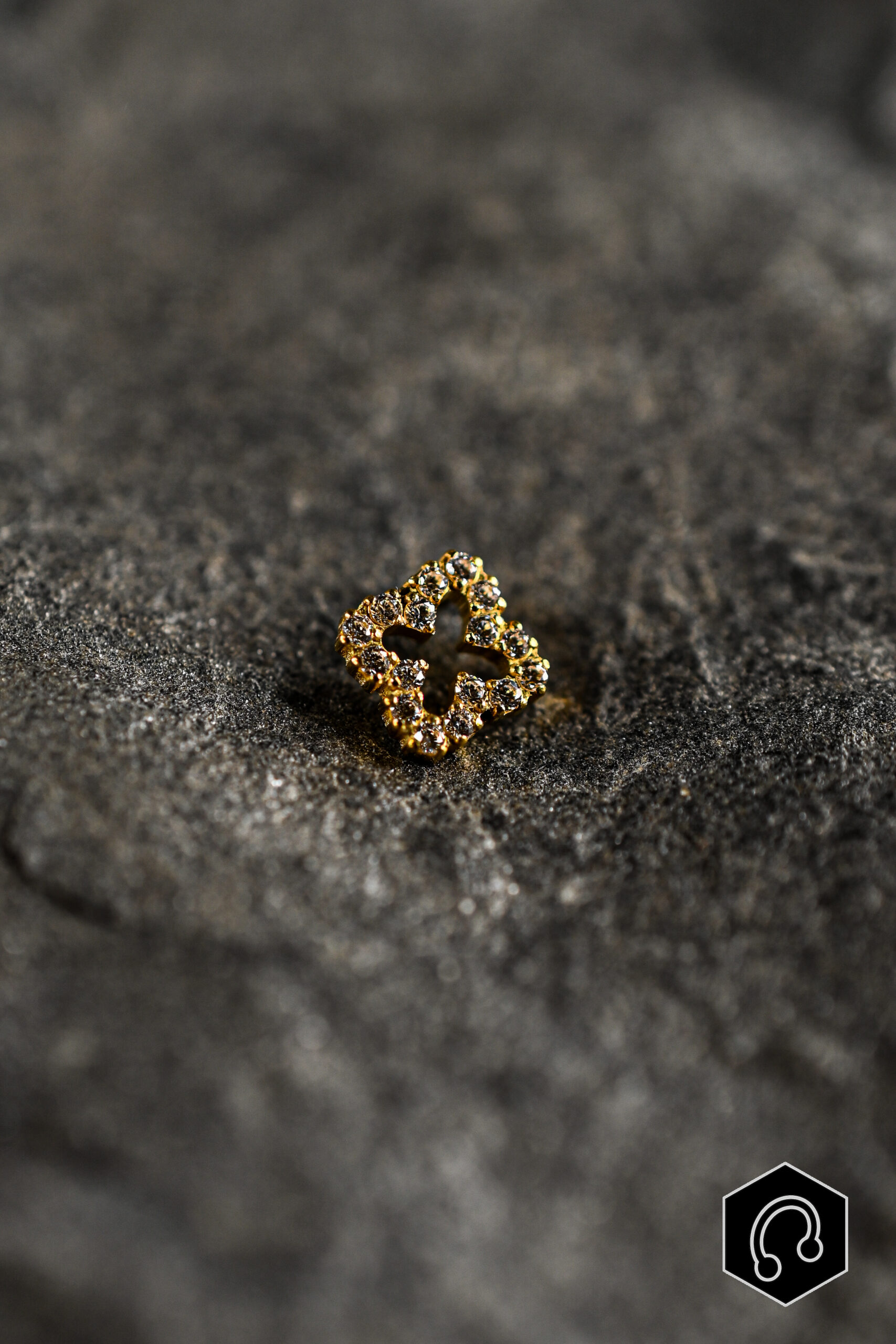 Labret Titane Doré Allegra