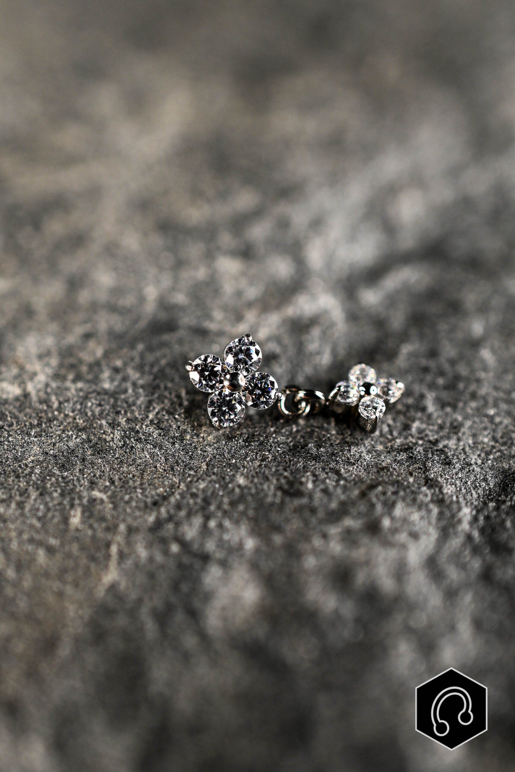 Labret Titane Argenté Lysandra