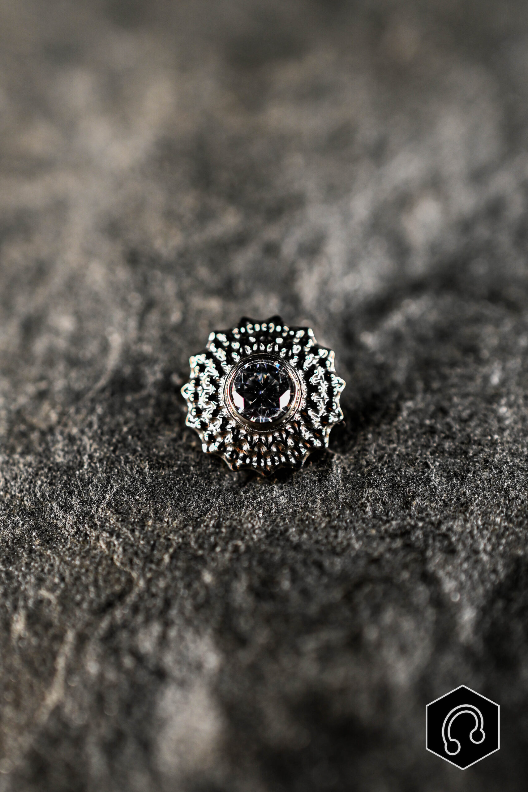 Labret Titane Argenté Isadora