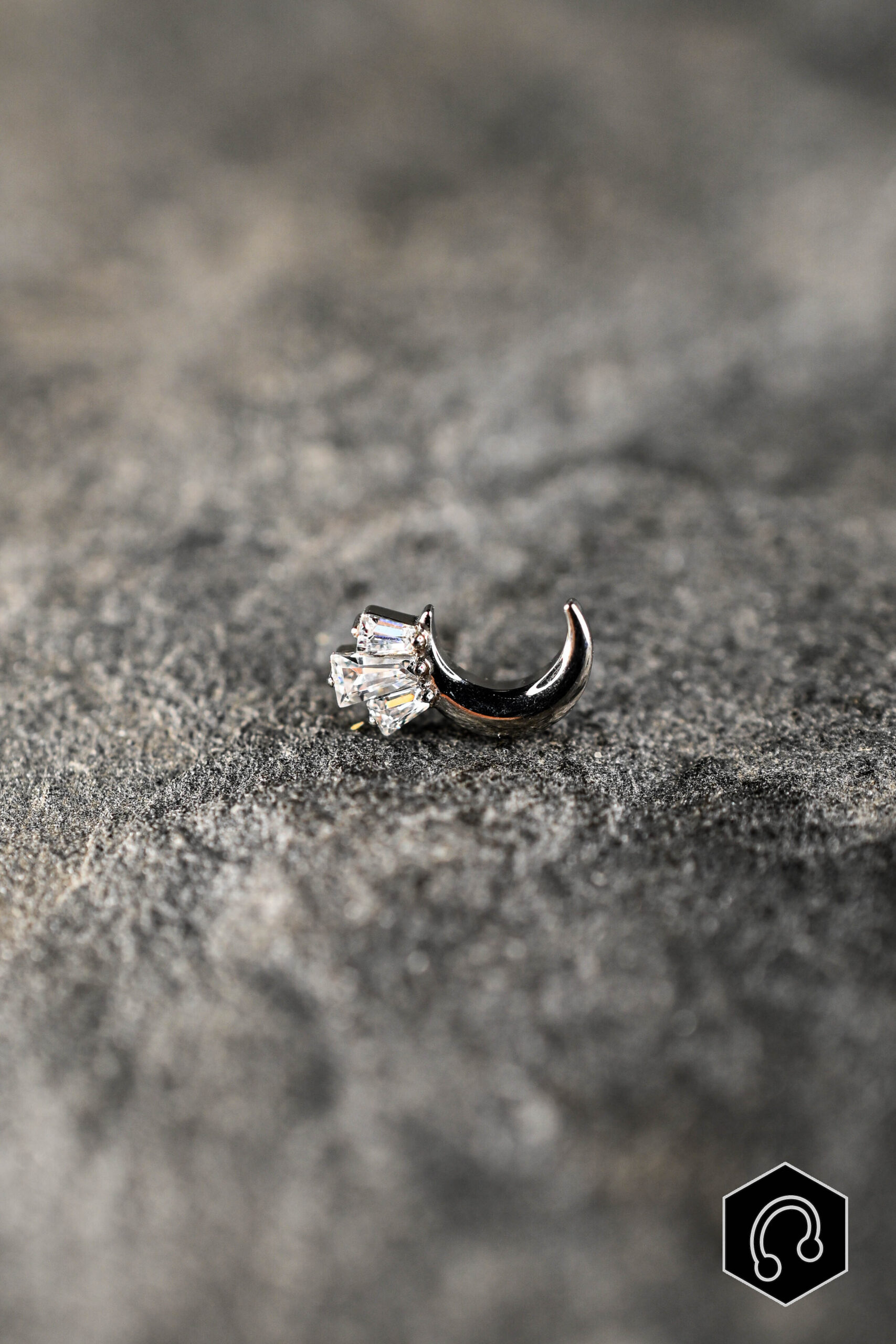 Labret Titane Argenté Moonrise