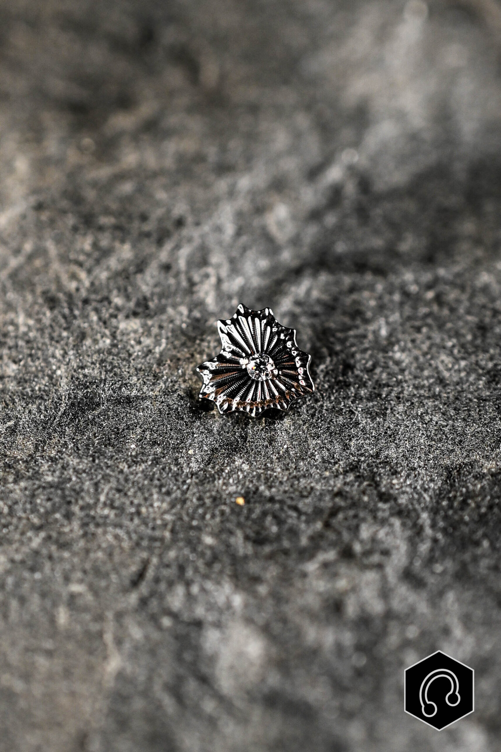 Labret Titane Argenté GothHeart