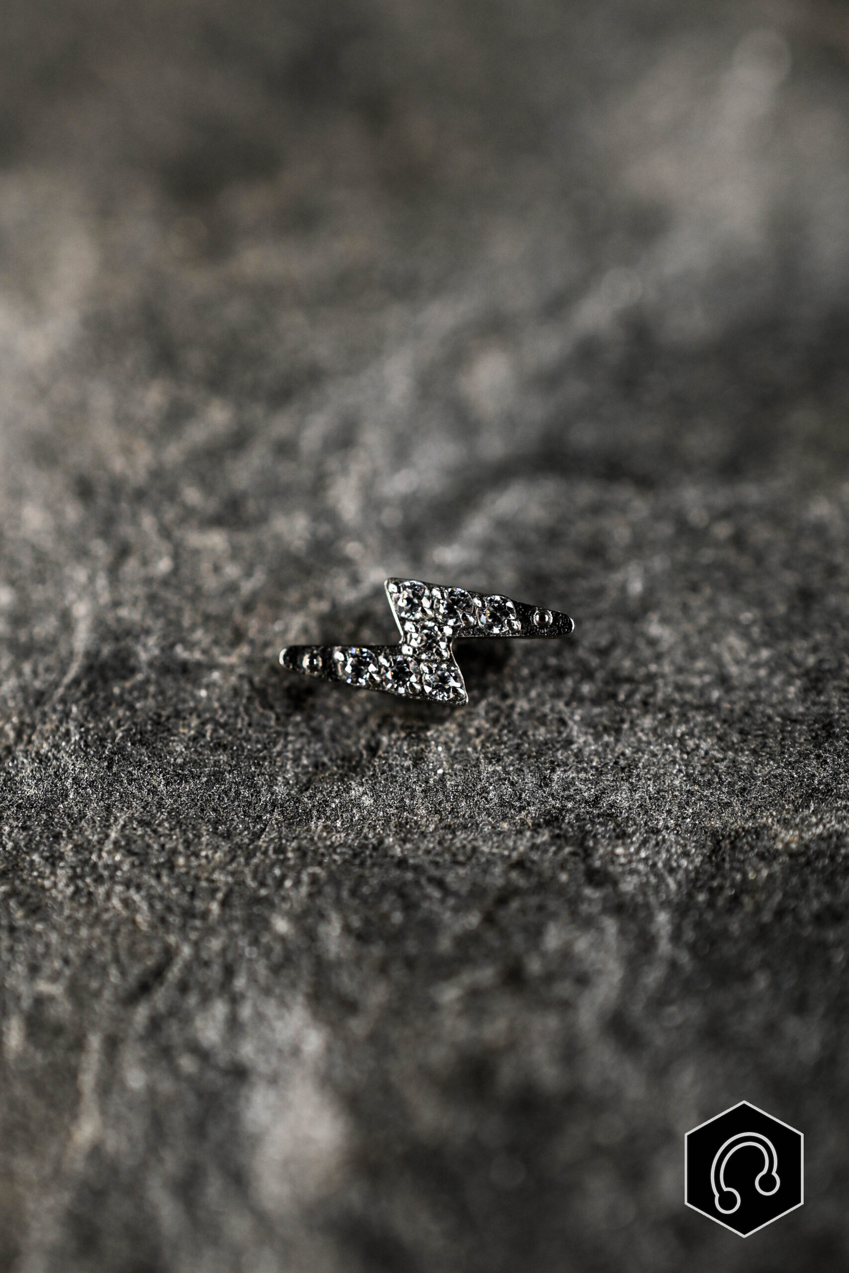 Labret Titane Argenté Shockwave