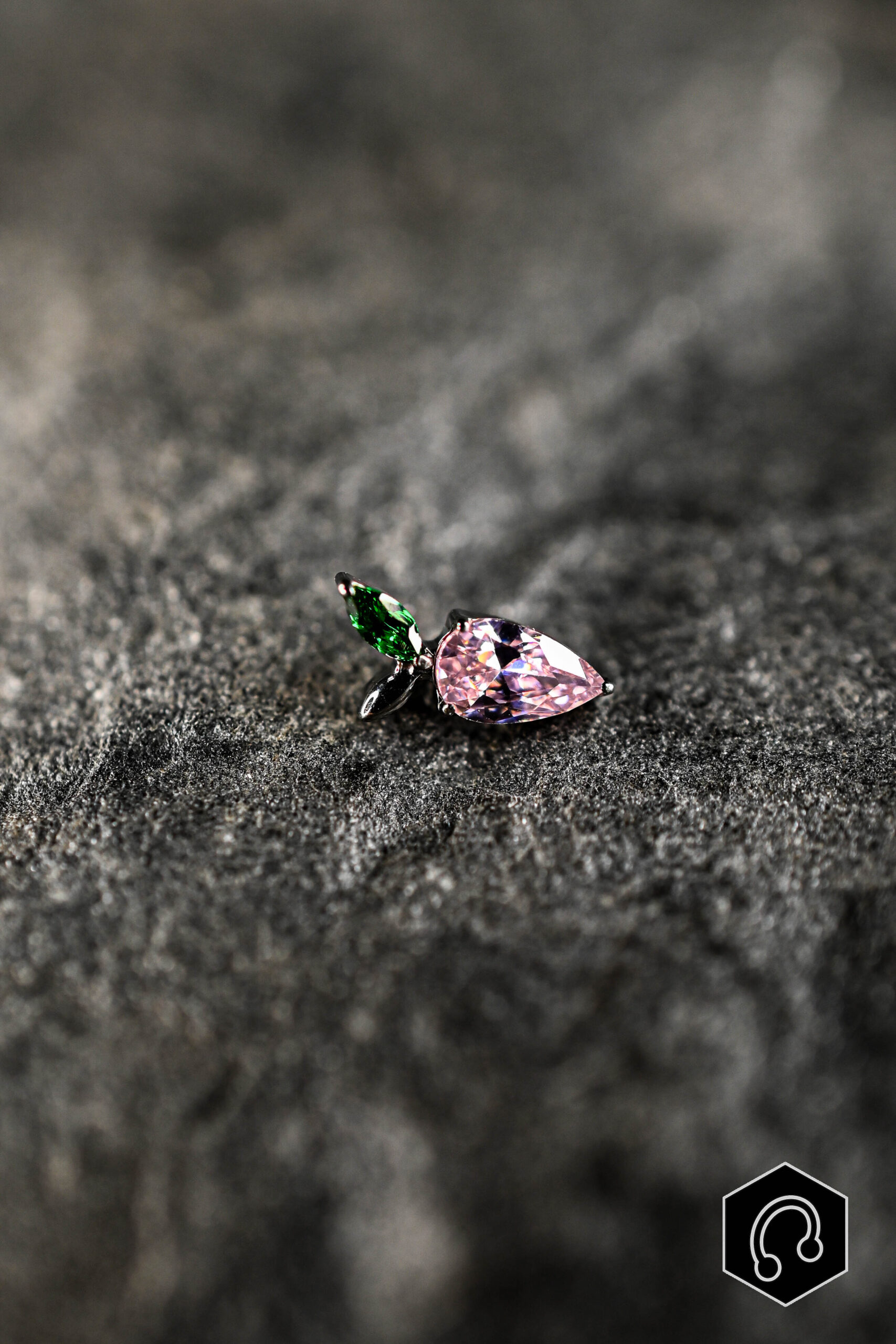 Labret Titane Rose Spicy Pearl