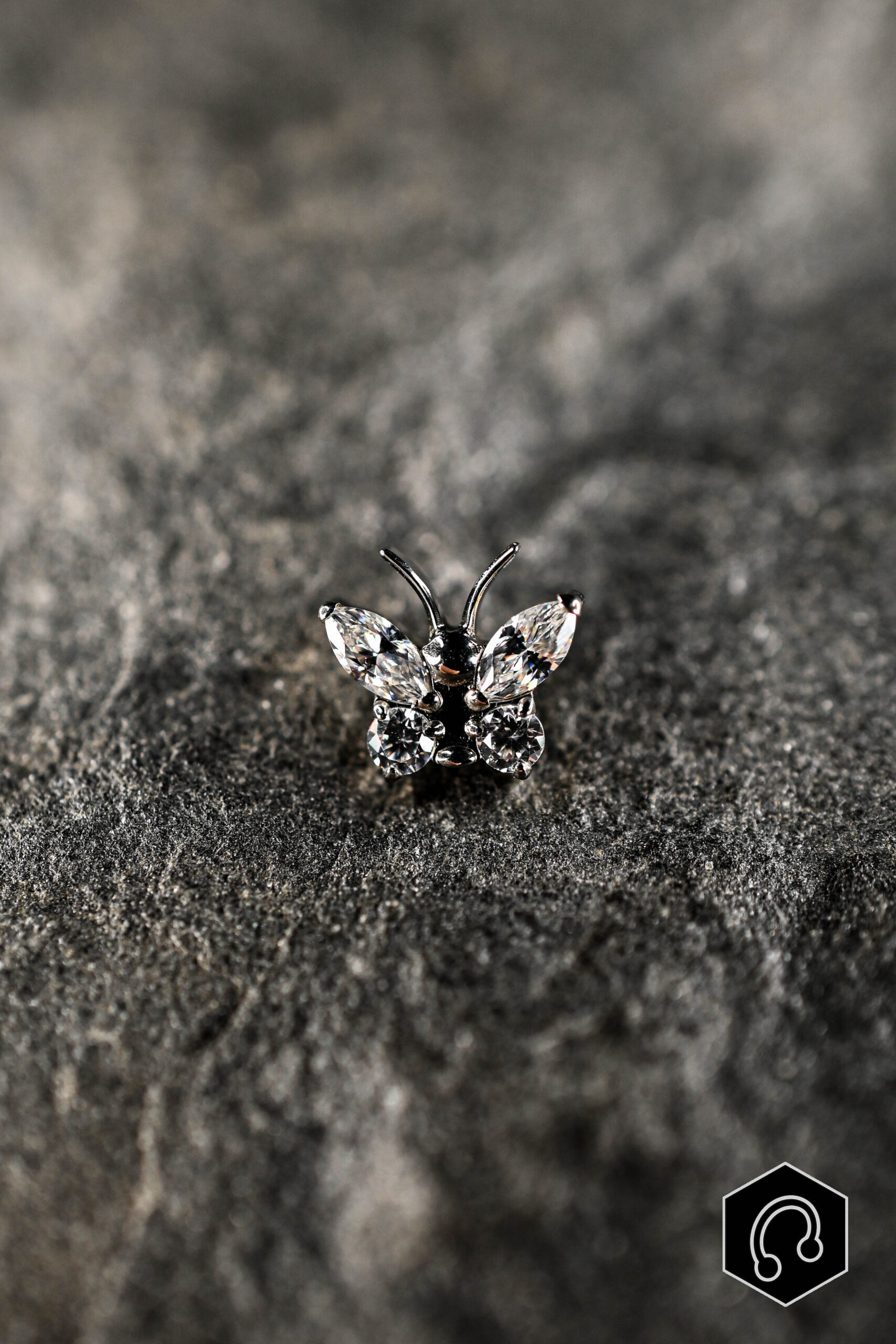 Labret Titane Cristal bloom