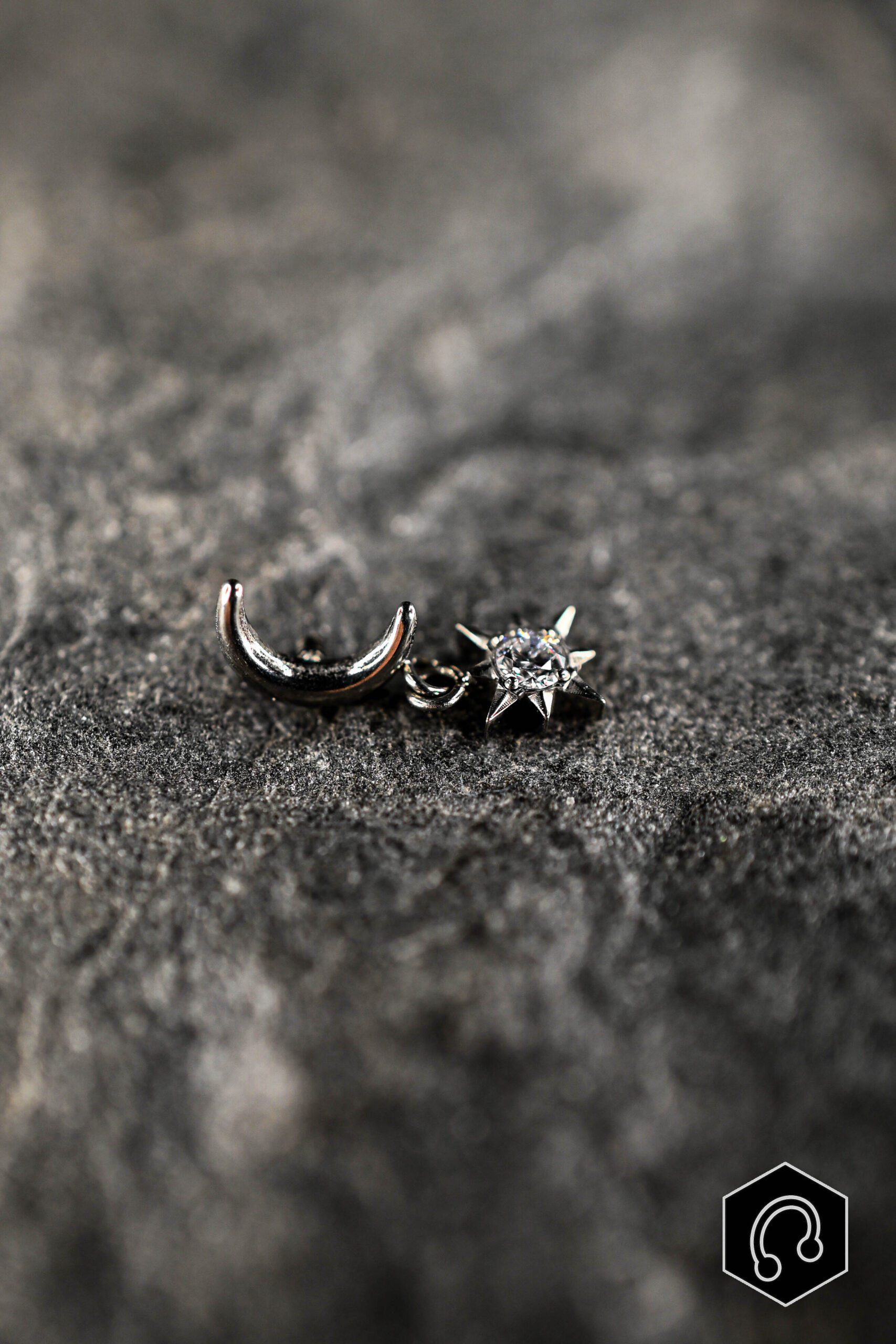 Labret Titane Argenté Celestia