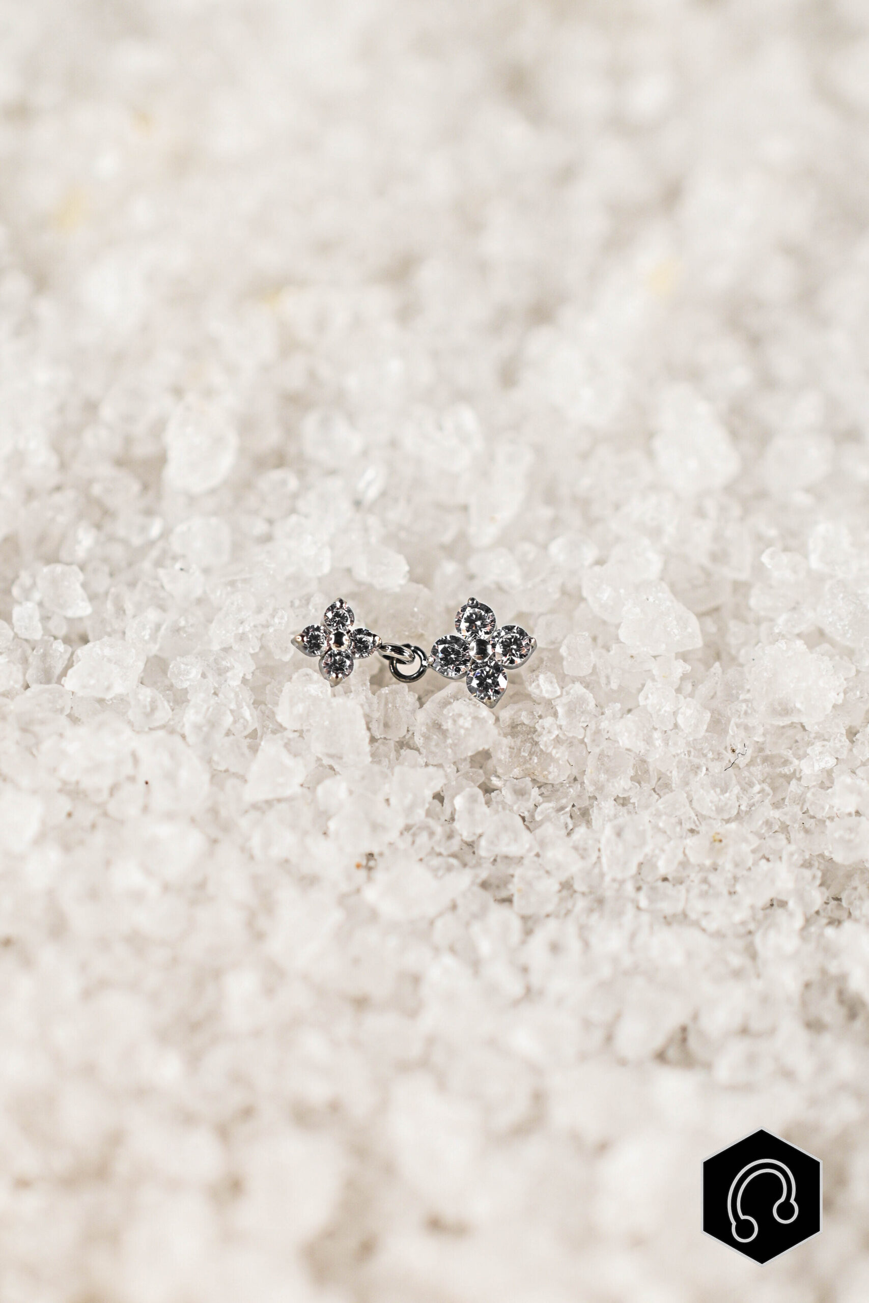 Labret Titane Argenté Lysandra