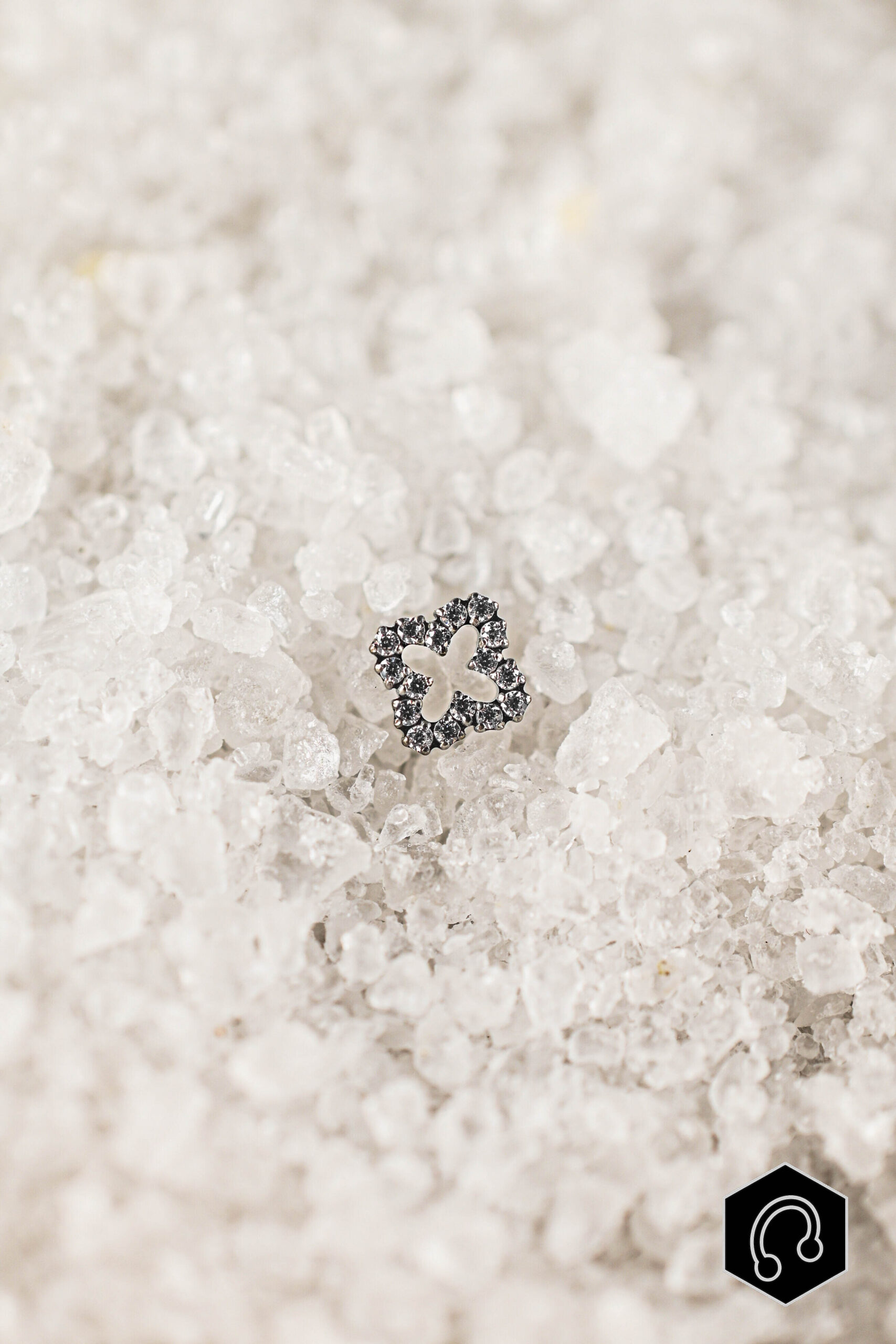 Labret Titane Argenté Allegra