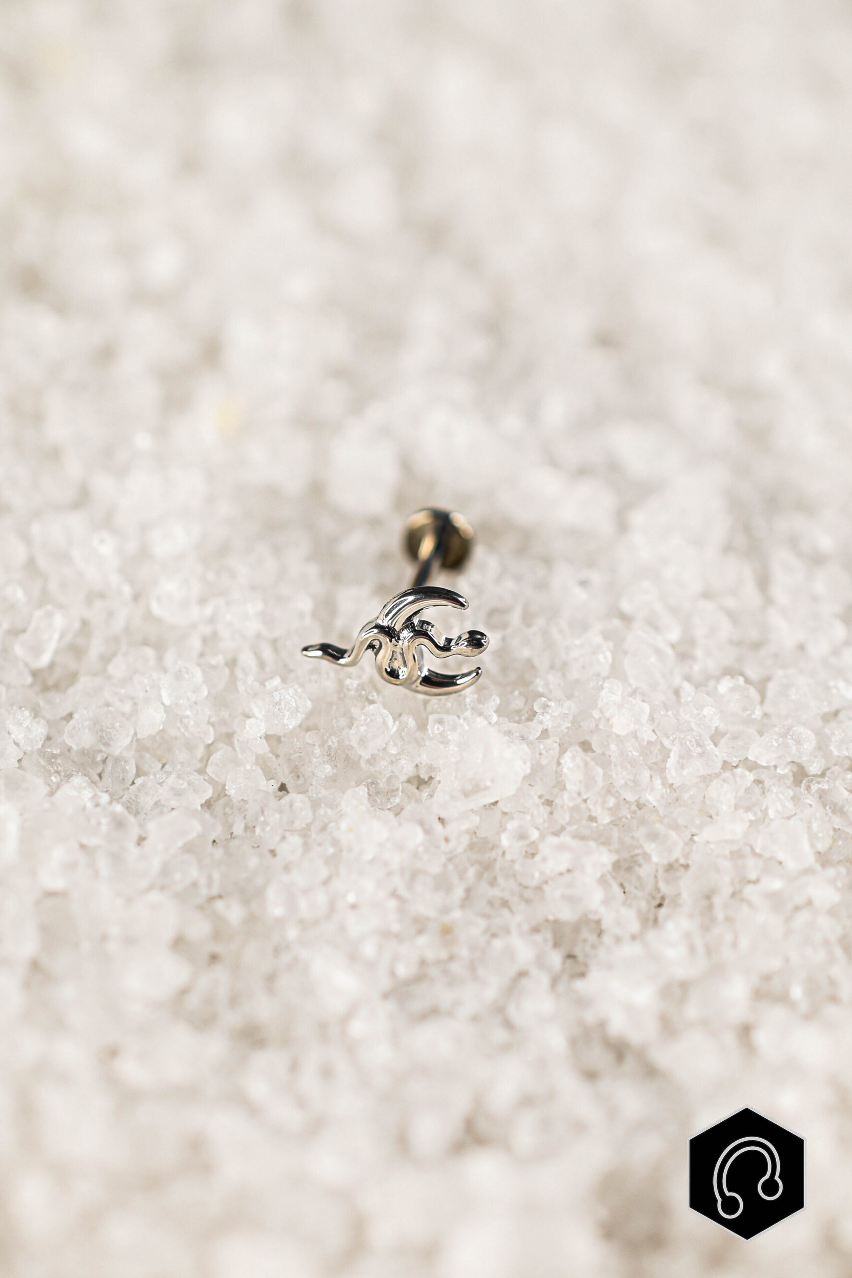 Labret Titane Argenté Lunar Venom