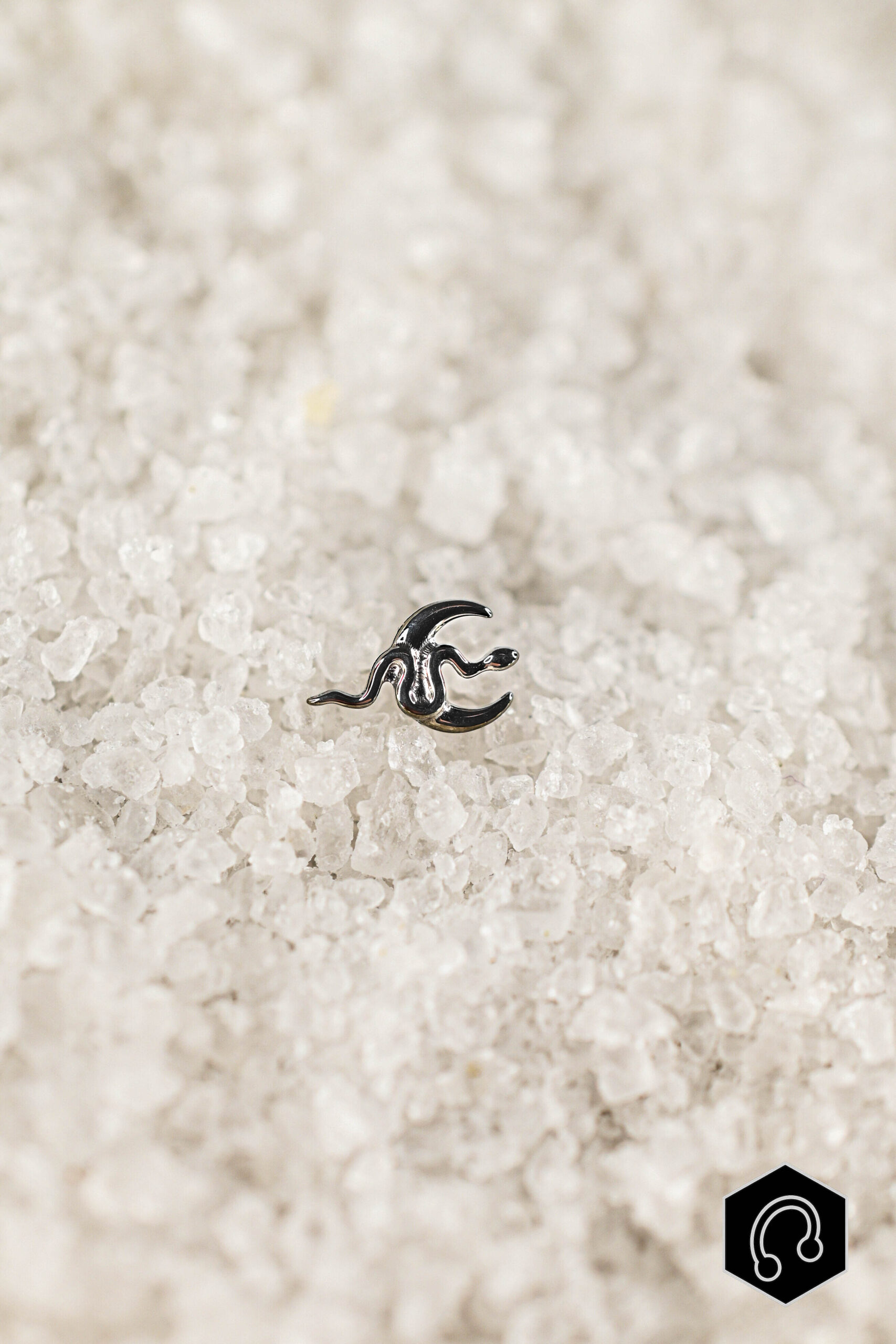 Labret Titane Argenté Lunar Venom