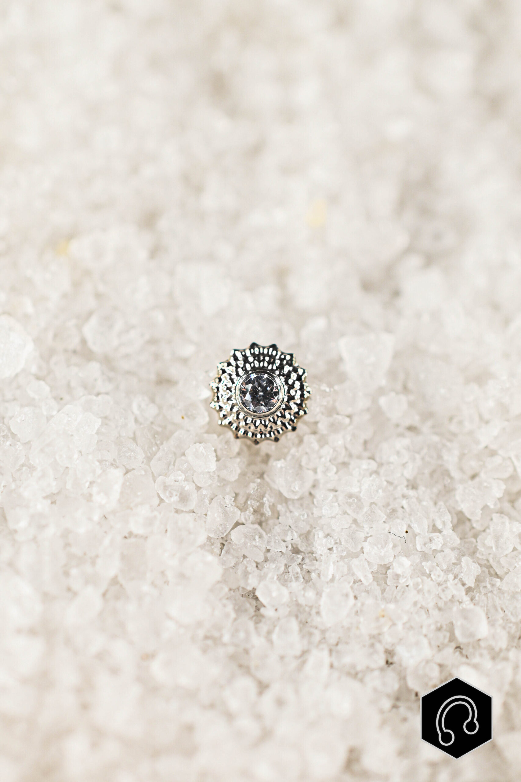 Labret Titane Argenté Isadora