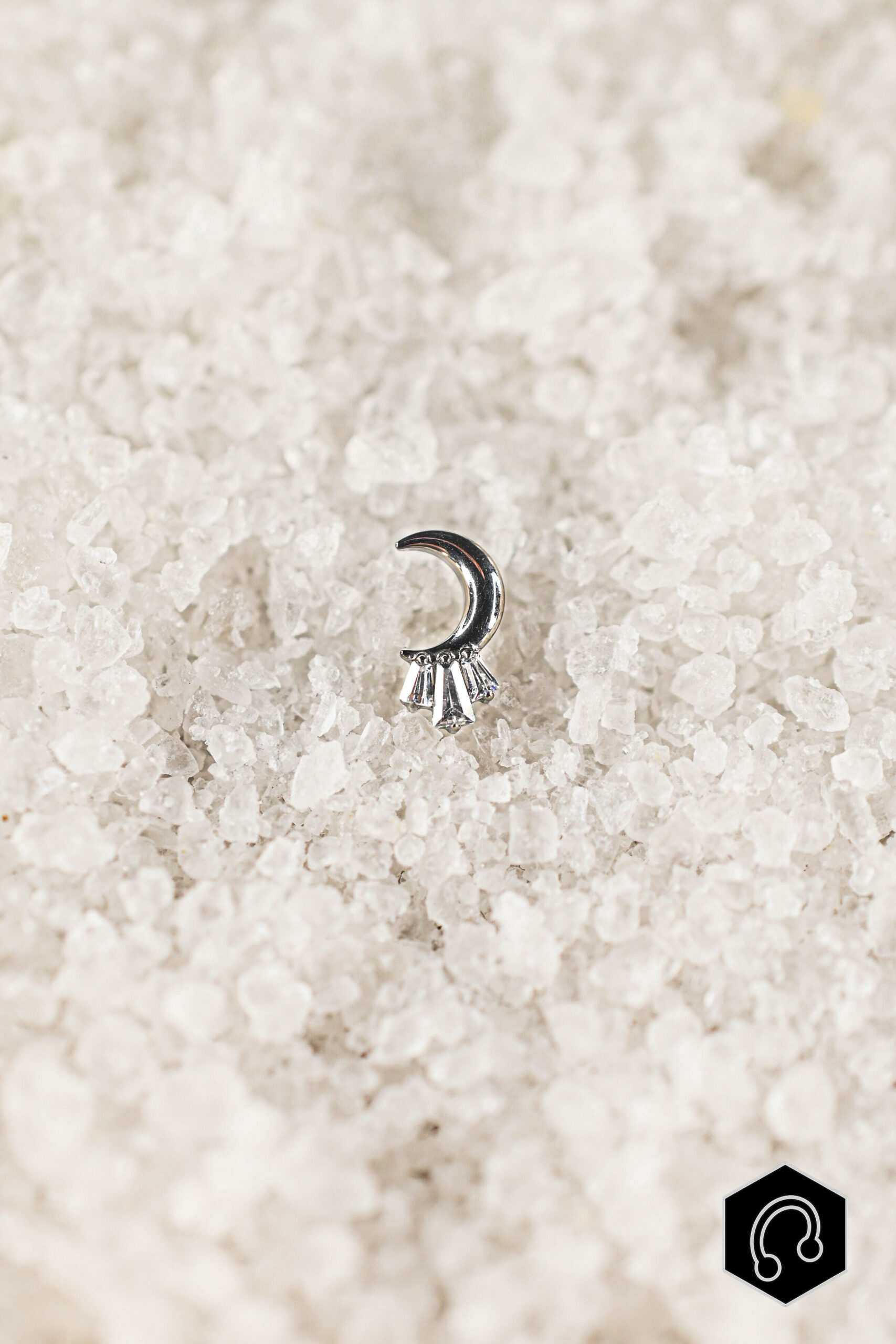 Labret Titane Argenté Moonrise