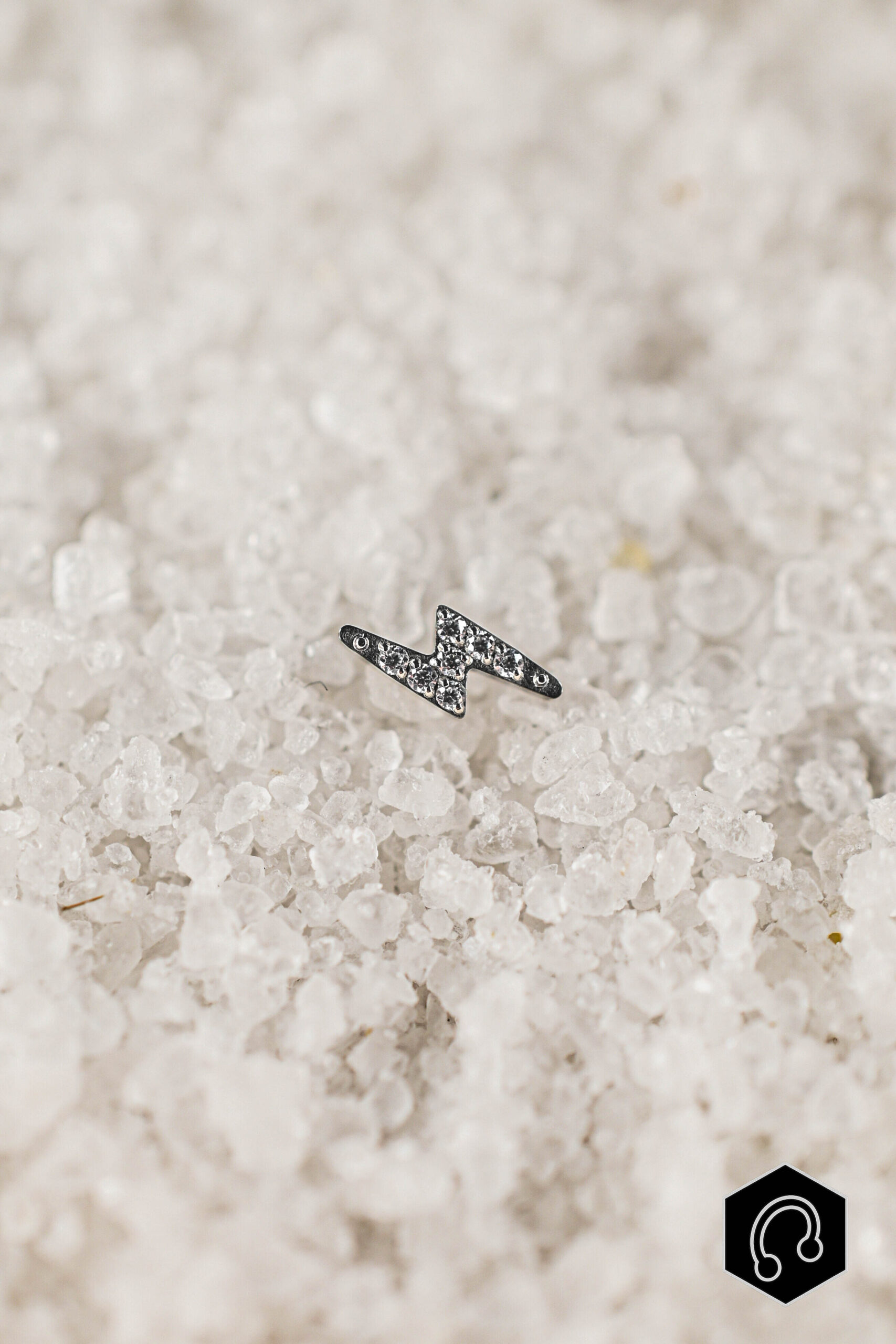 Labret Titane Argenté Shockwave