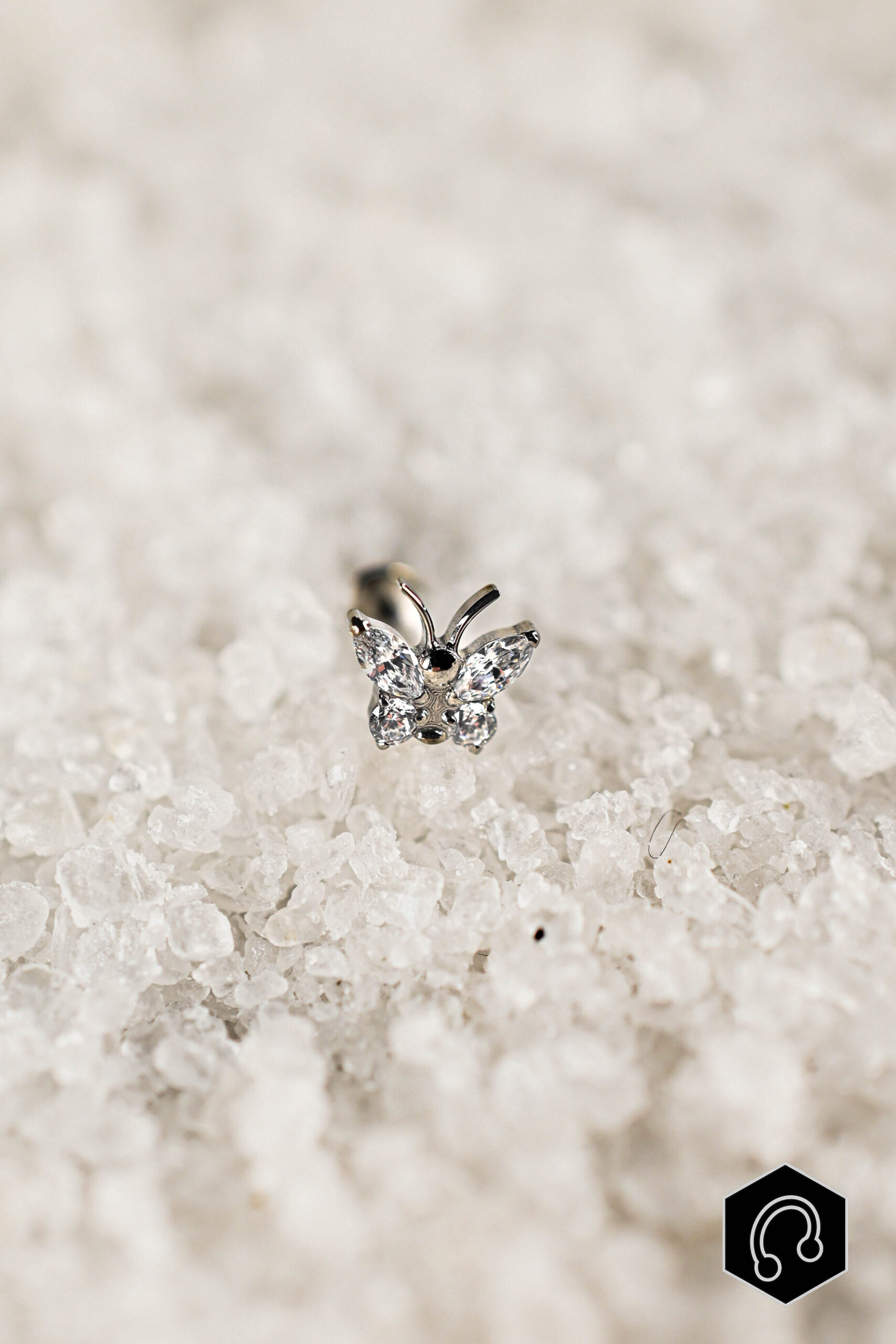 Labret Titane Cristal bloom