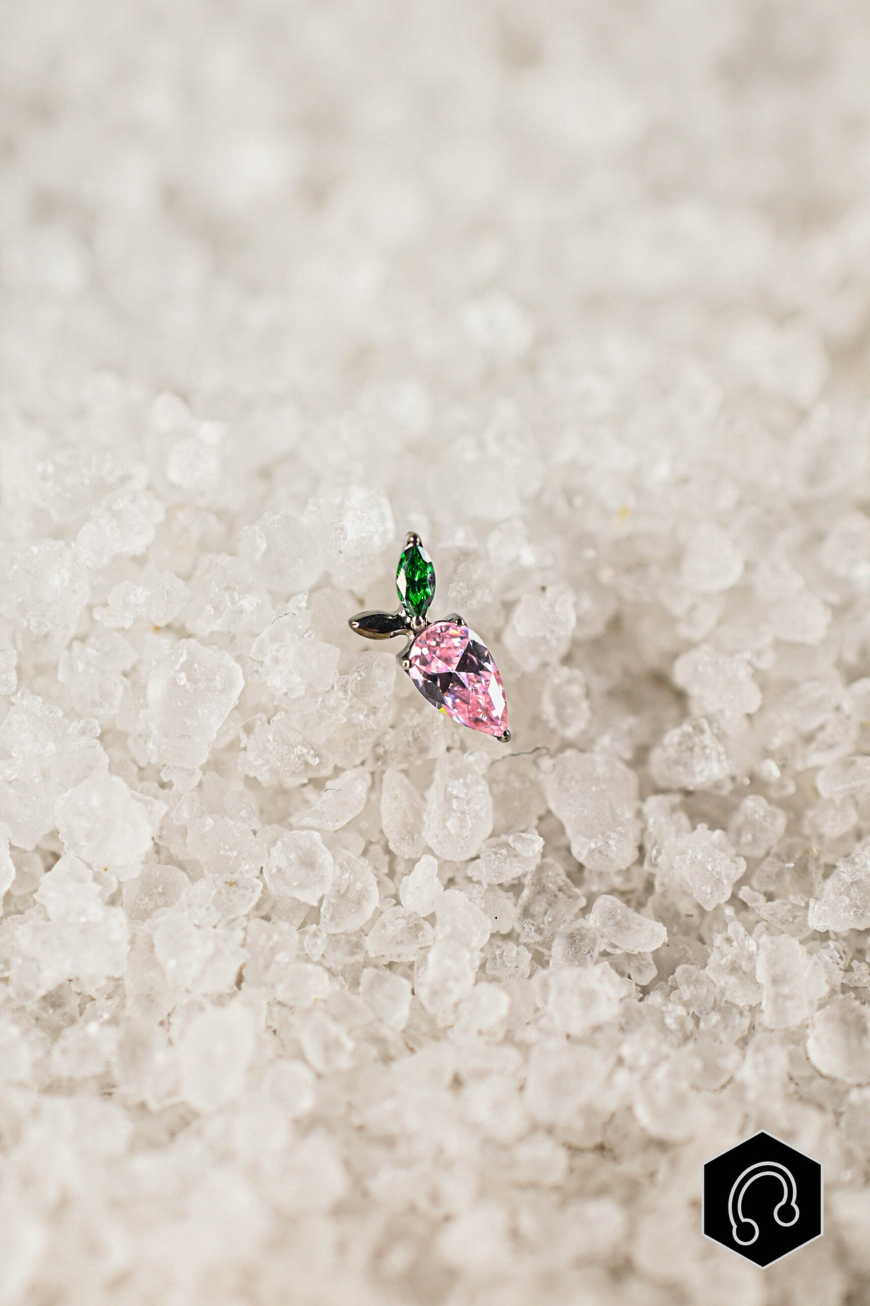 Labret Titane Argenté Spicy Pearl