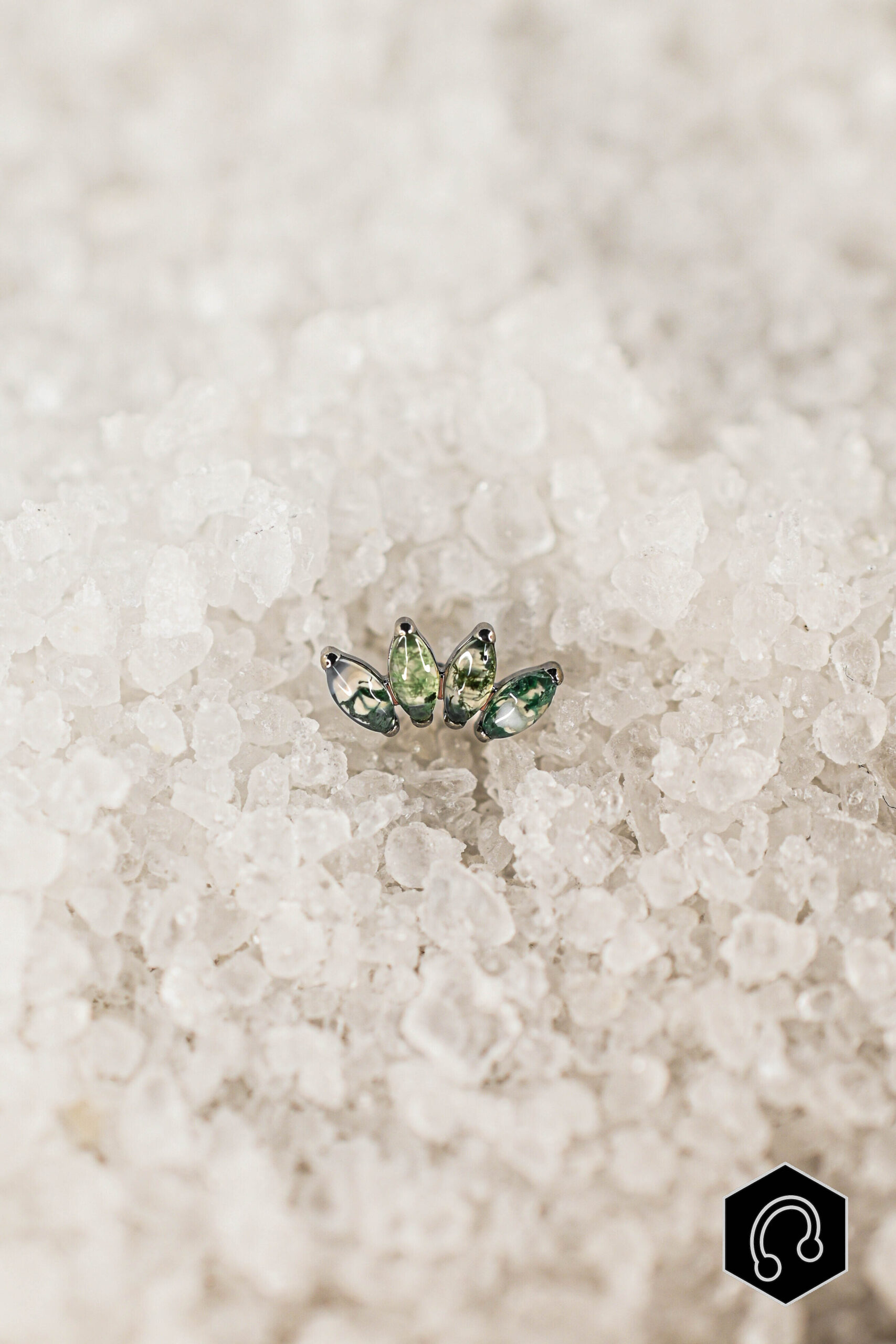 Labret Titane Impérial Agate Moss