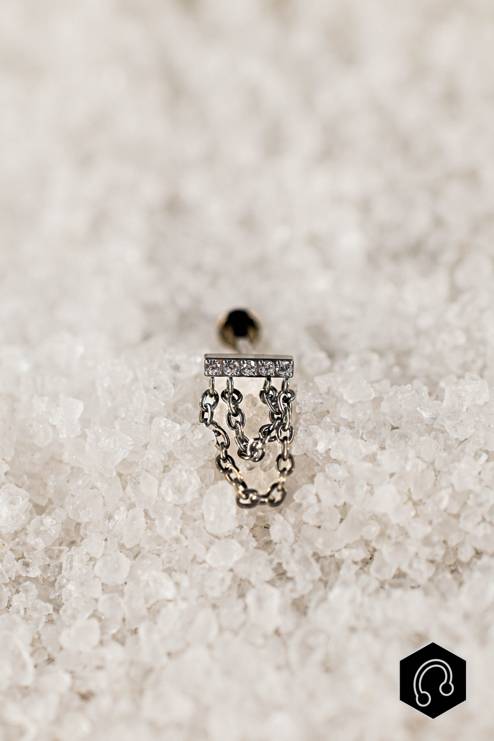 Labret Titane Argenté Riot Chains