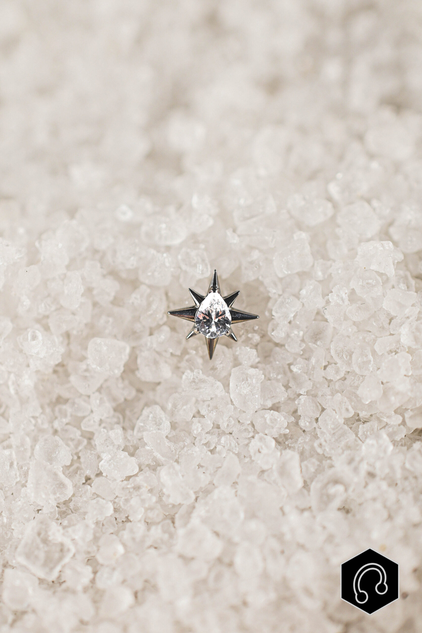 Labret Titane Argenté Stellar Tear