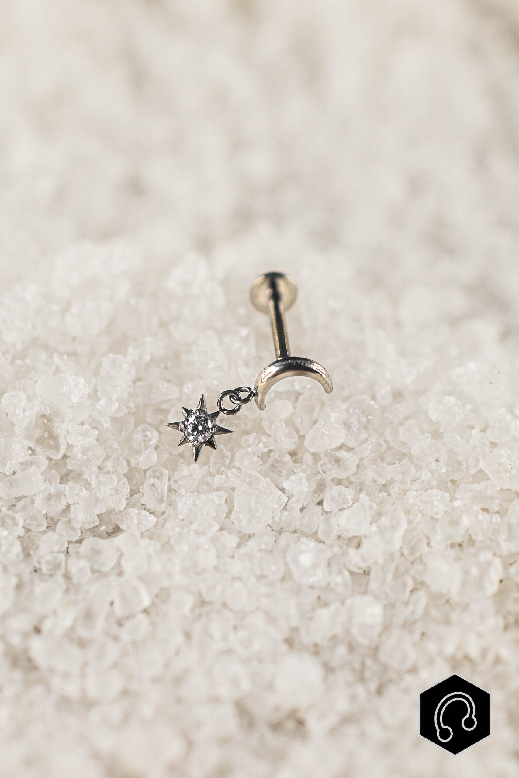 Labret Titane Argenté Celestia