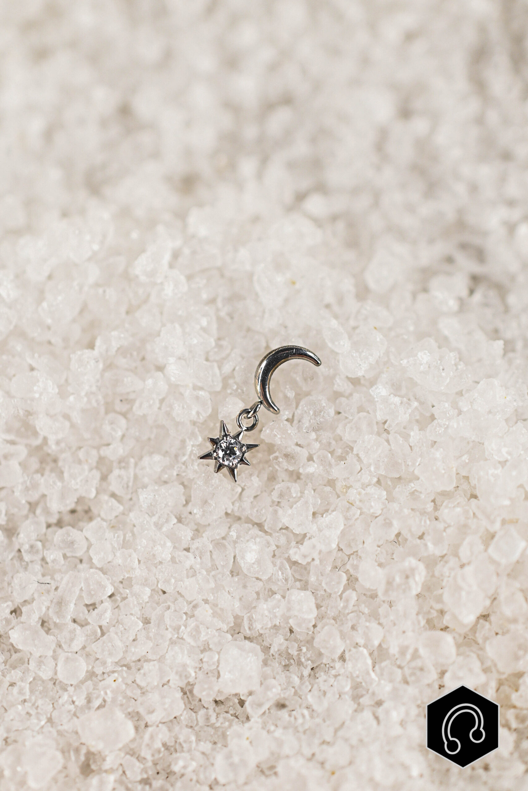 Labret Titane Argenté Celestia