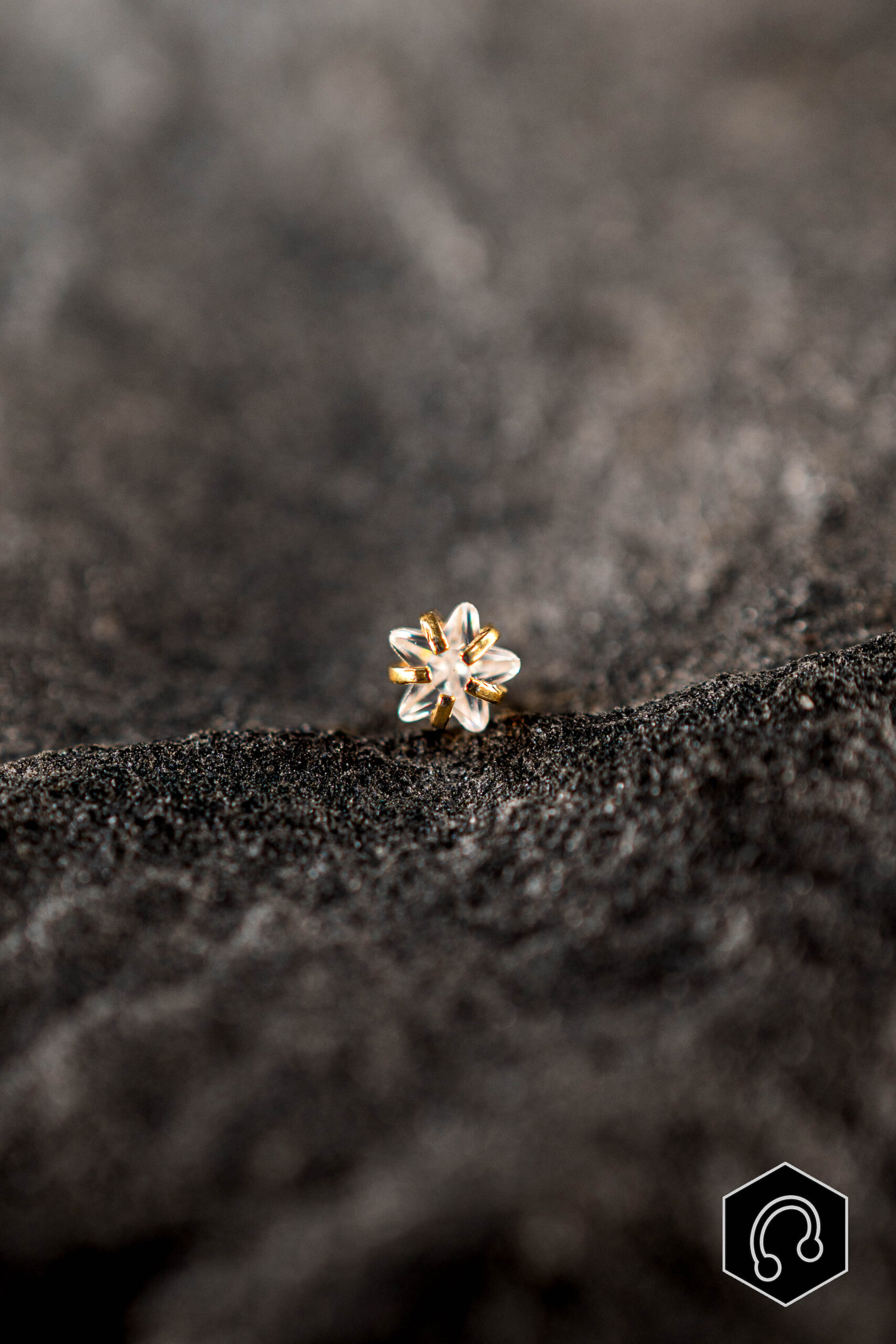 Strass Titane Doré Starflower