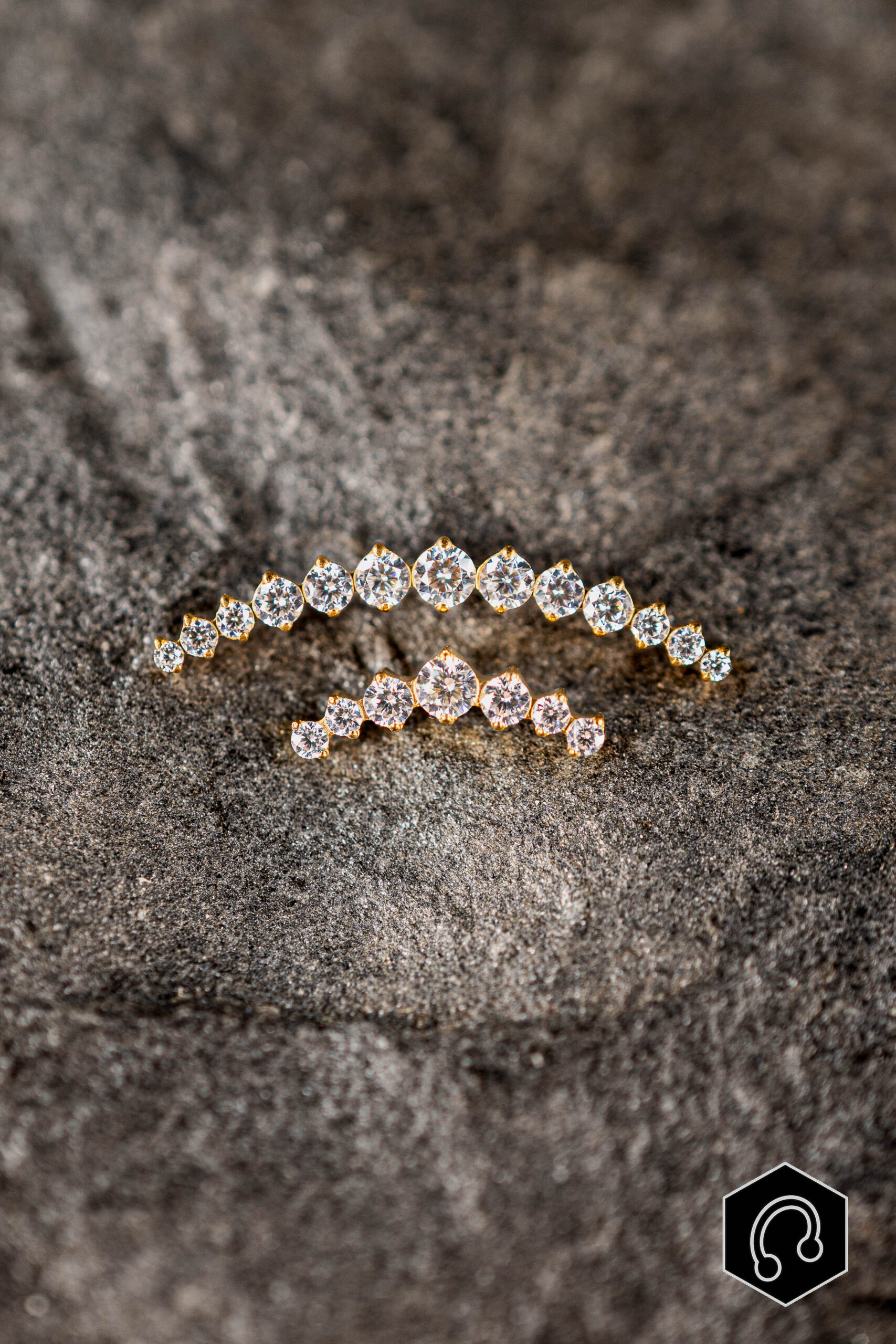 Labret titane doré Soleia