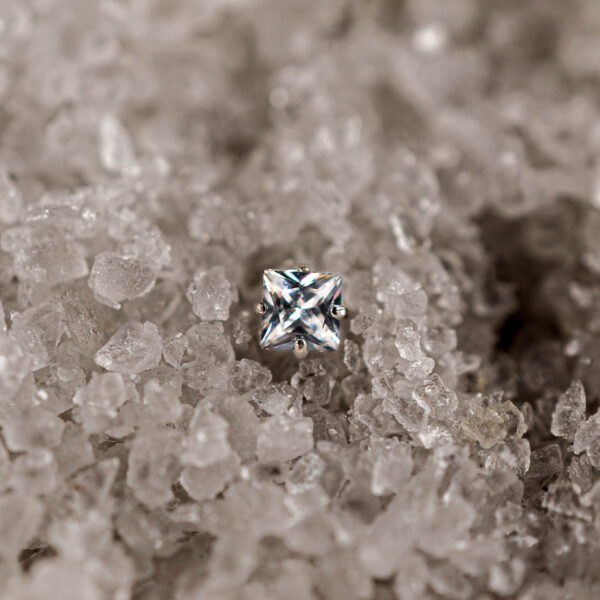 Strass Titane argenté Crystal Square