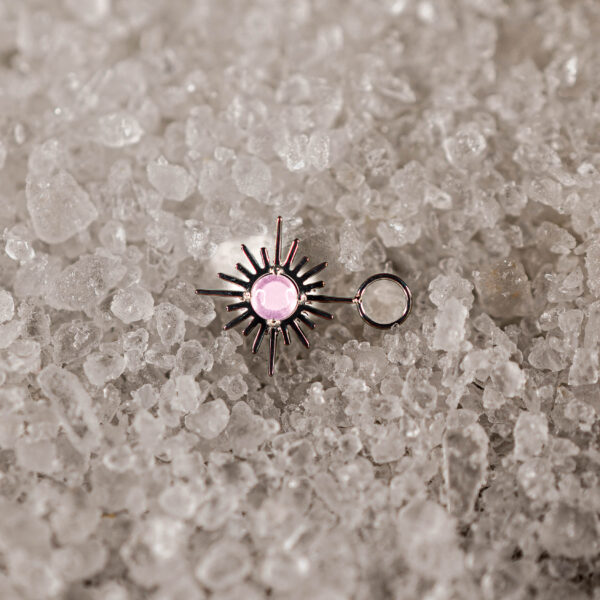 Charm Argenté Ignis Rose