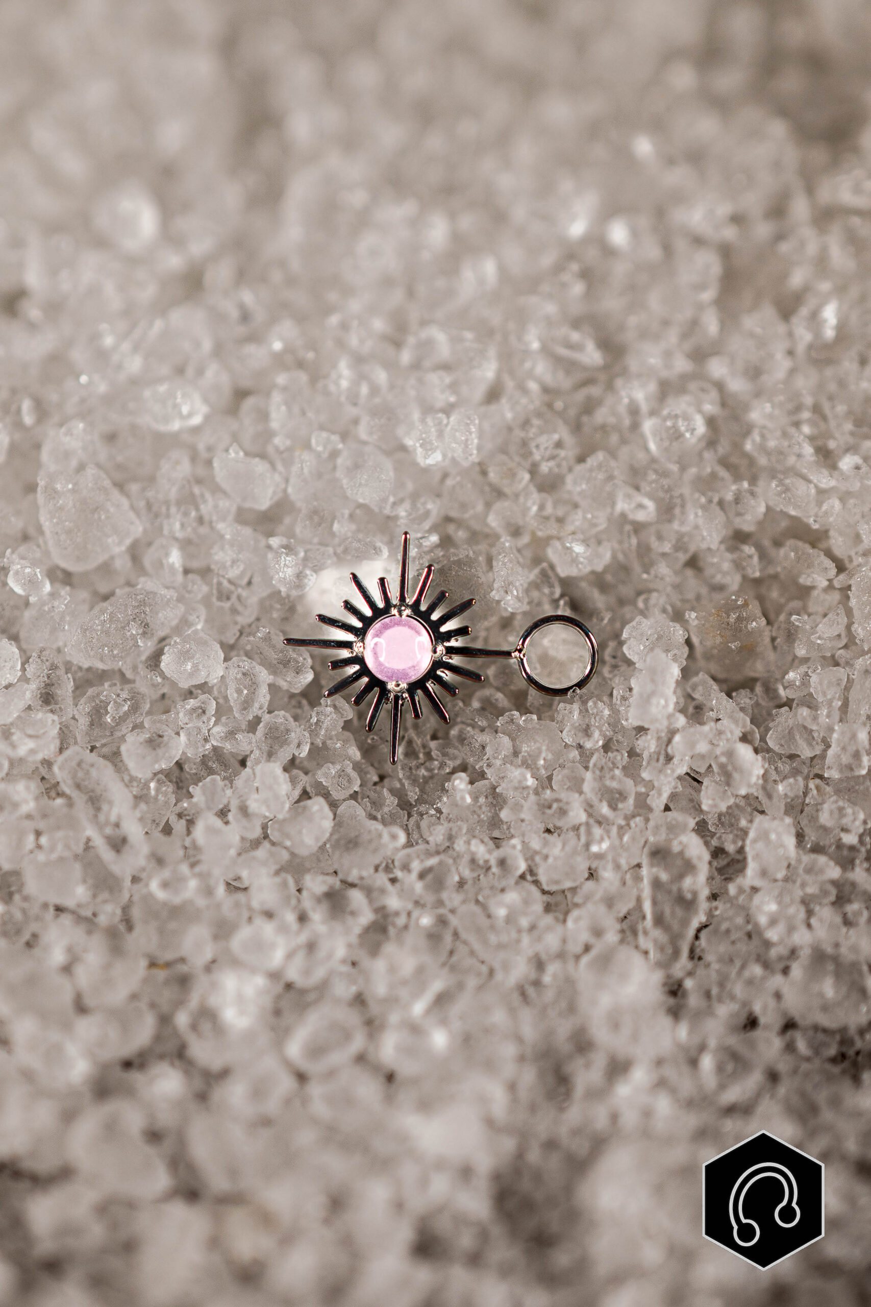 Charm Argenté Ignis Rose