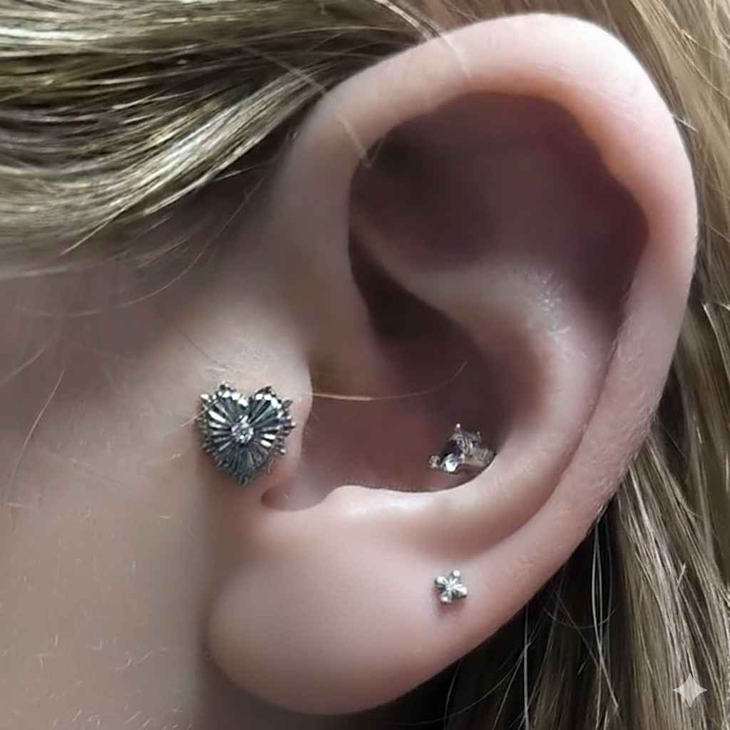 Labret Titane Argenté GothHeart