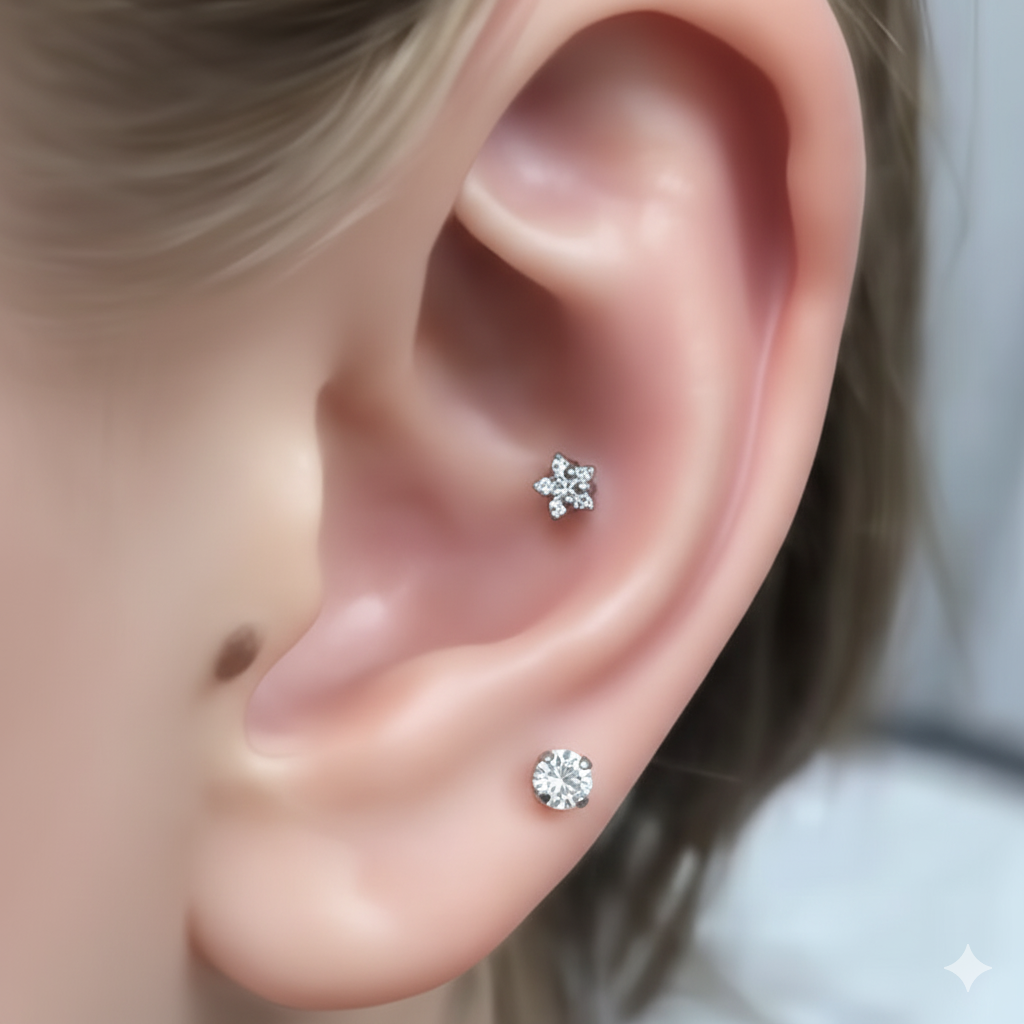 Strass Titane Argenté Starflower