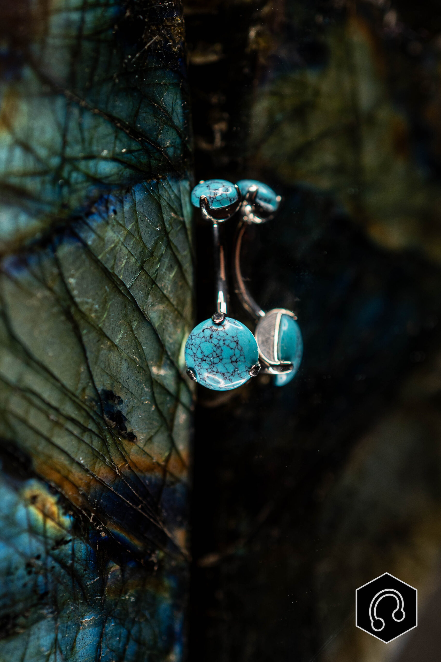 Banane Nombril Turquoise Belly Grace