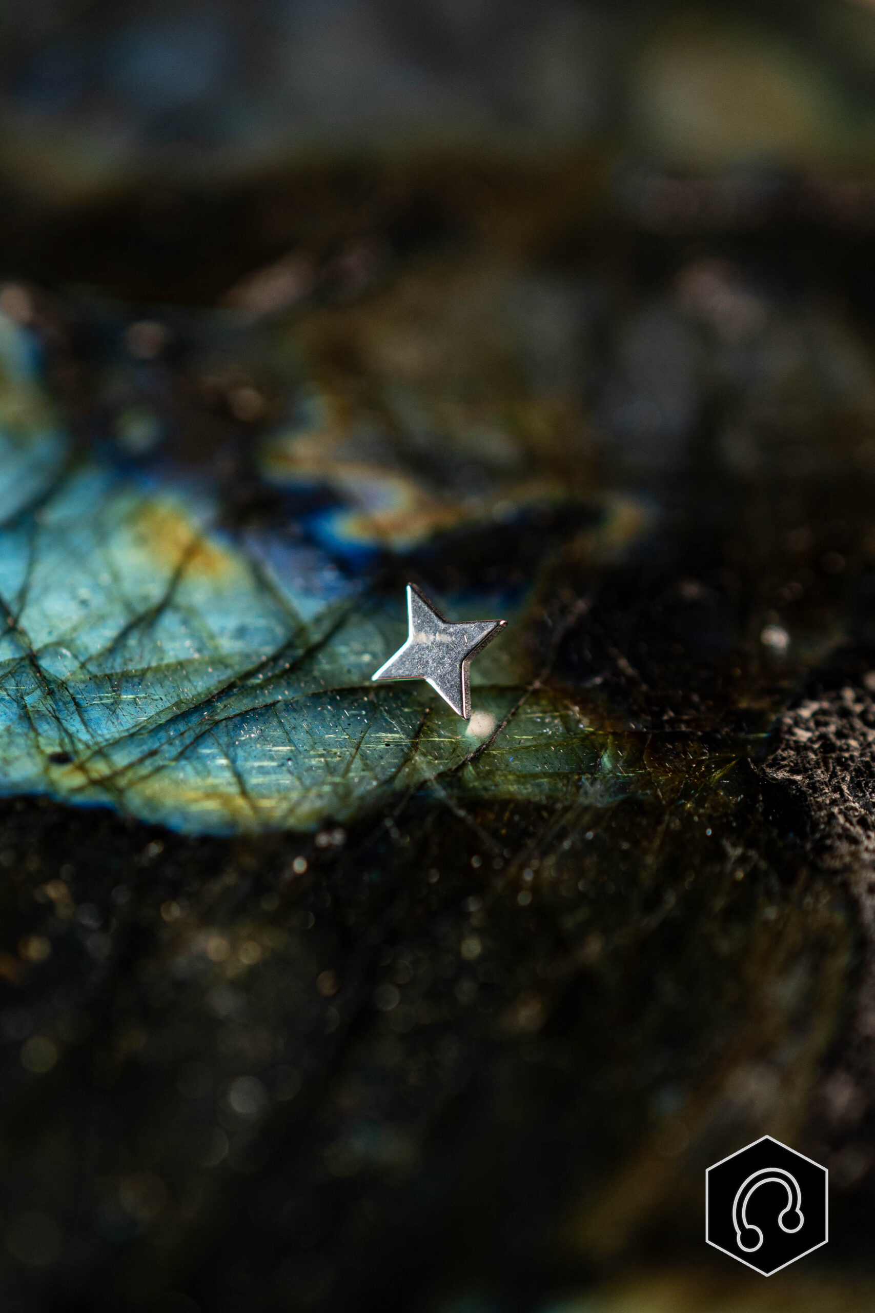 Labret Titane Argenté Nova