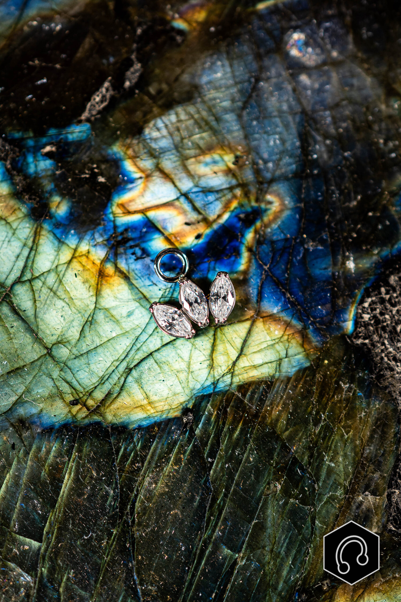 Charm Titane Argenté Trinity