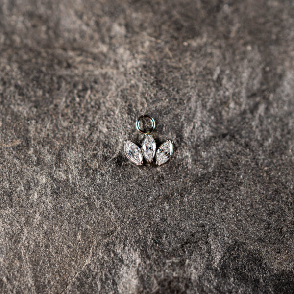 Charm Titane Argenté Trinity