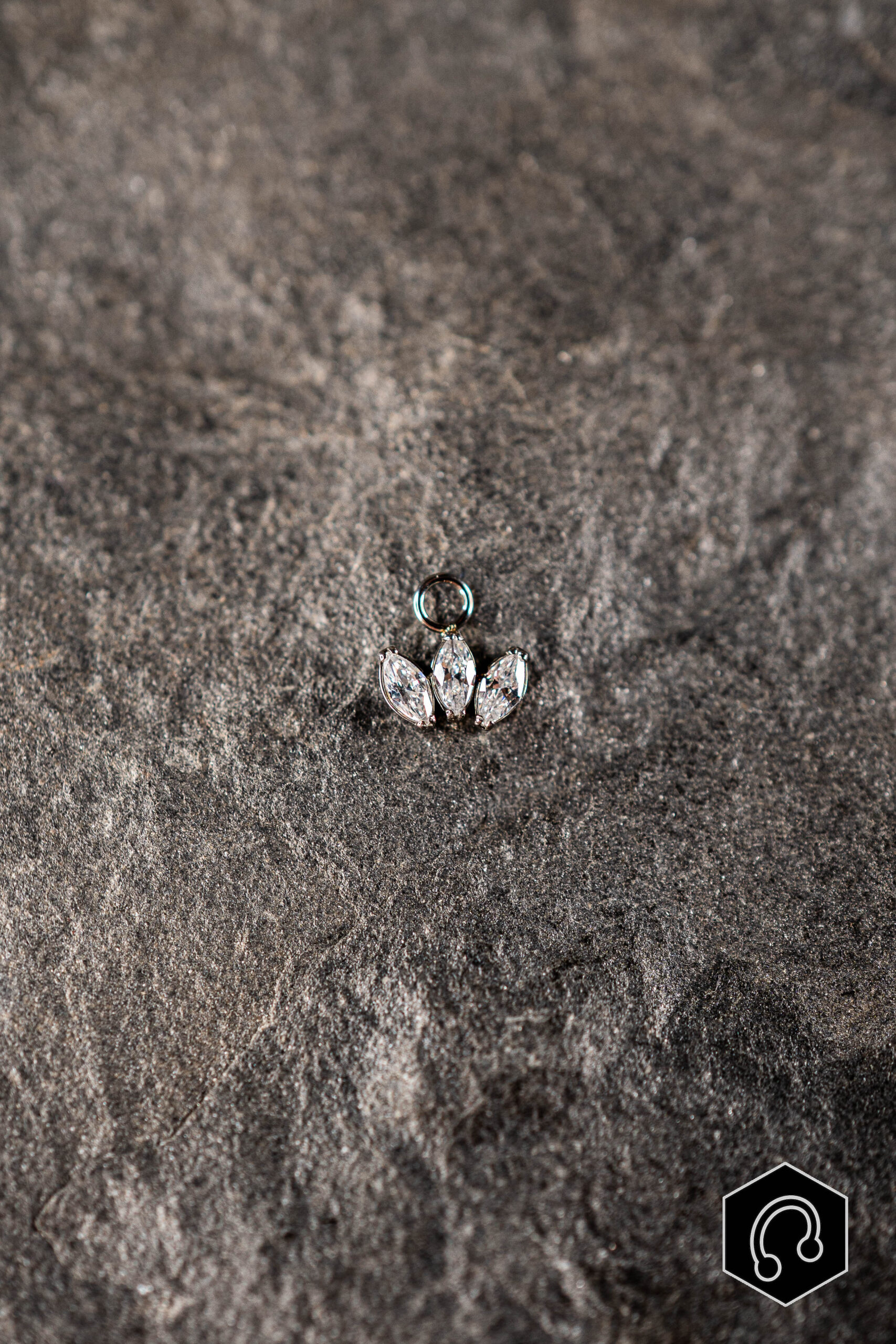 Charm Titane Argenté Trinity