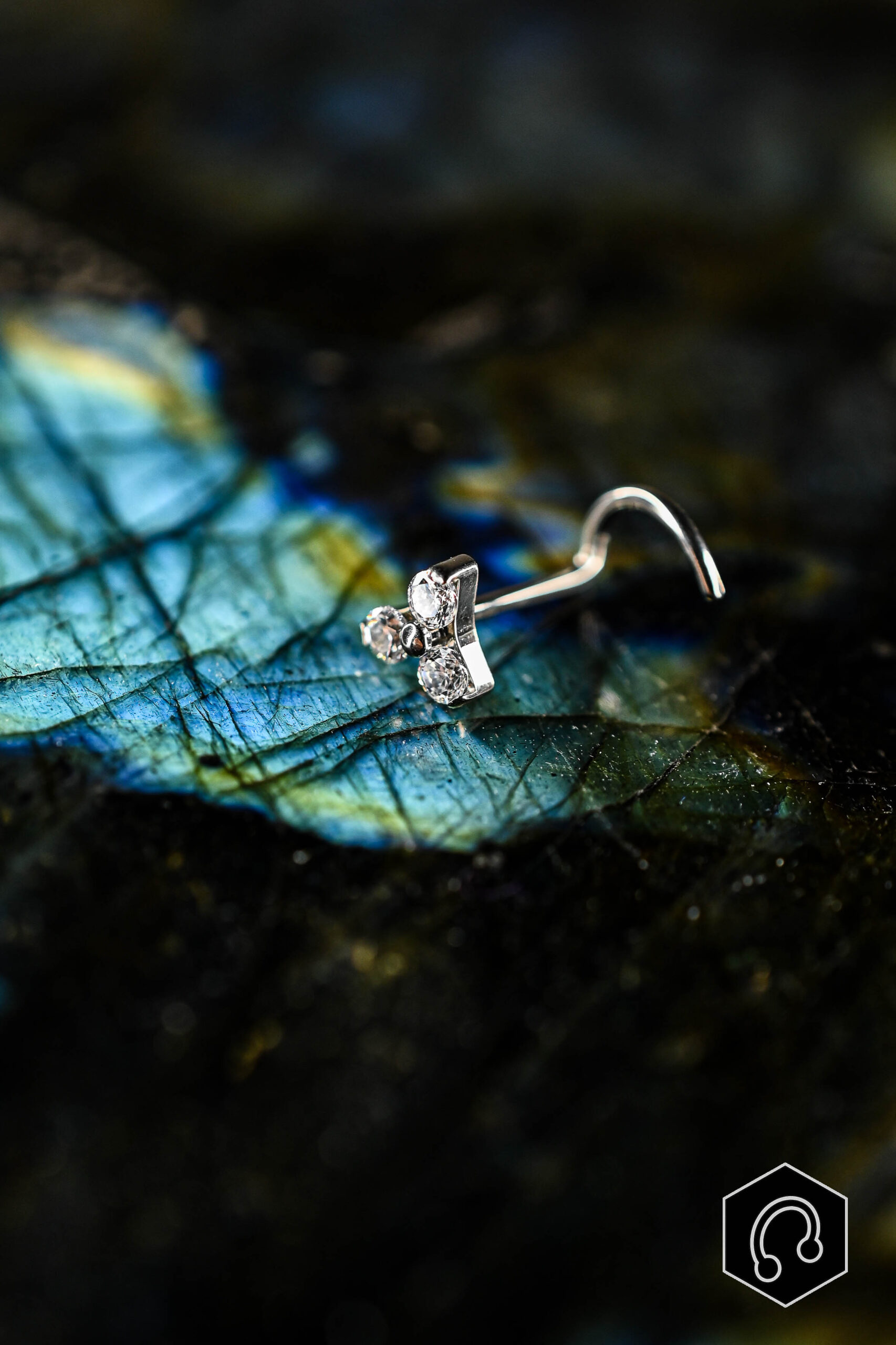 Stud titane argenté Trinova