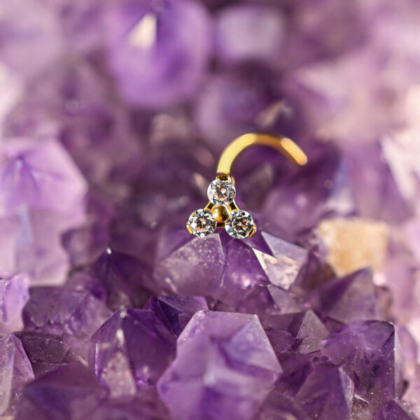 Stud Titane Doré Trinova